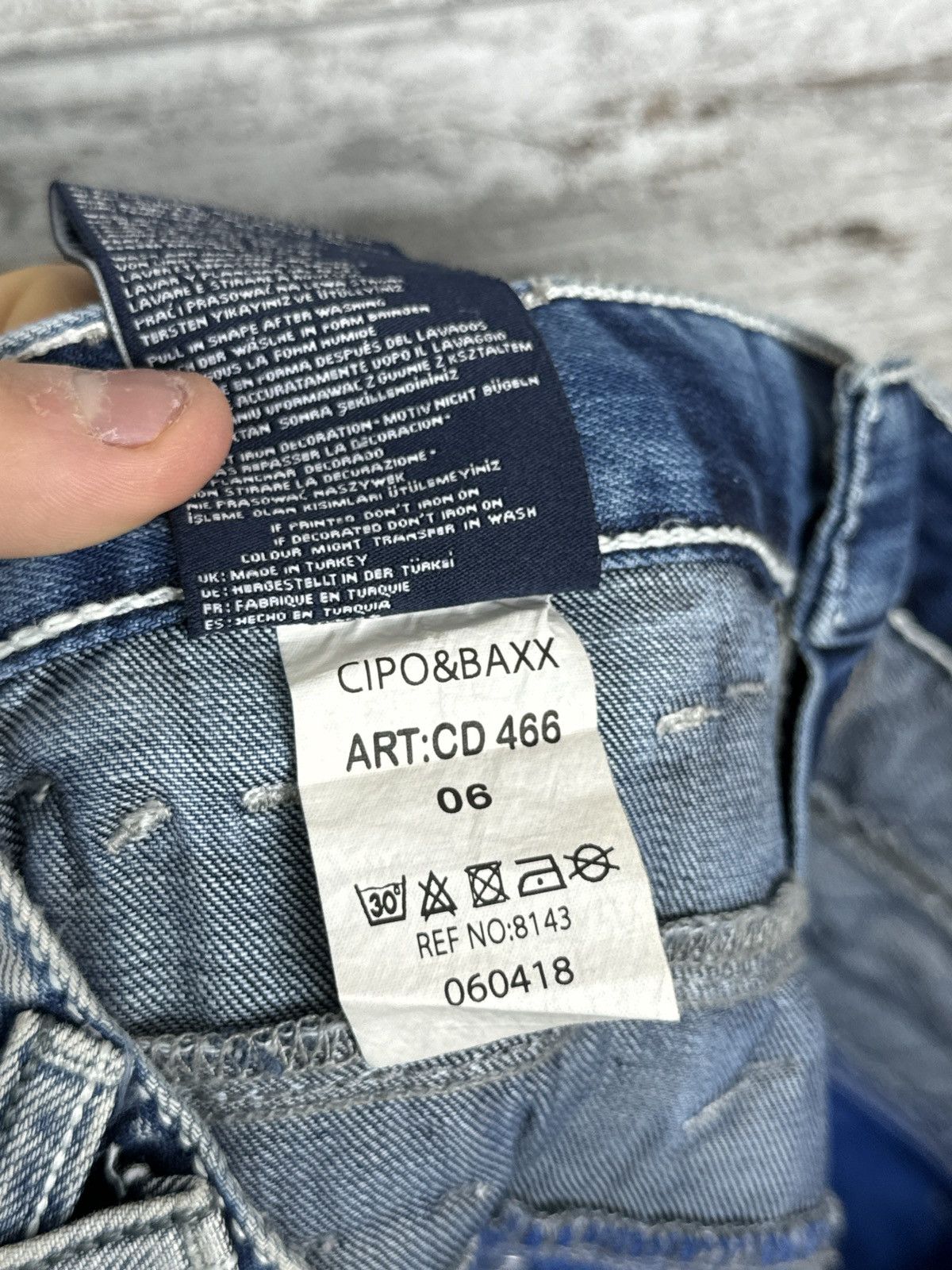 Hysteric Glamour GRAZY Japanese Brand CIPO&BAXX Vintage Y2K Jeans Denim Pants Size US 32 / EU 48 - 10 Thumbnail