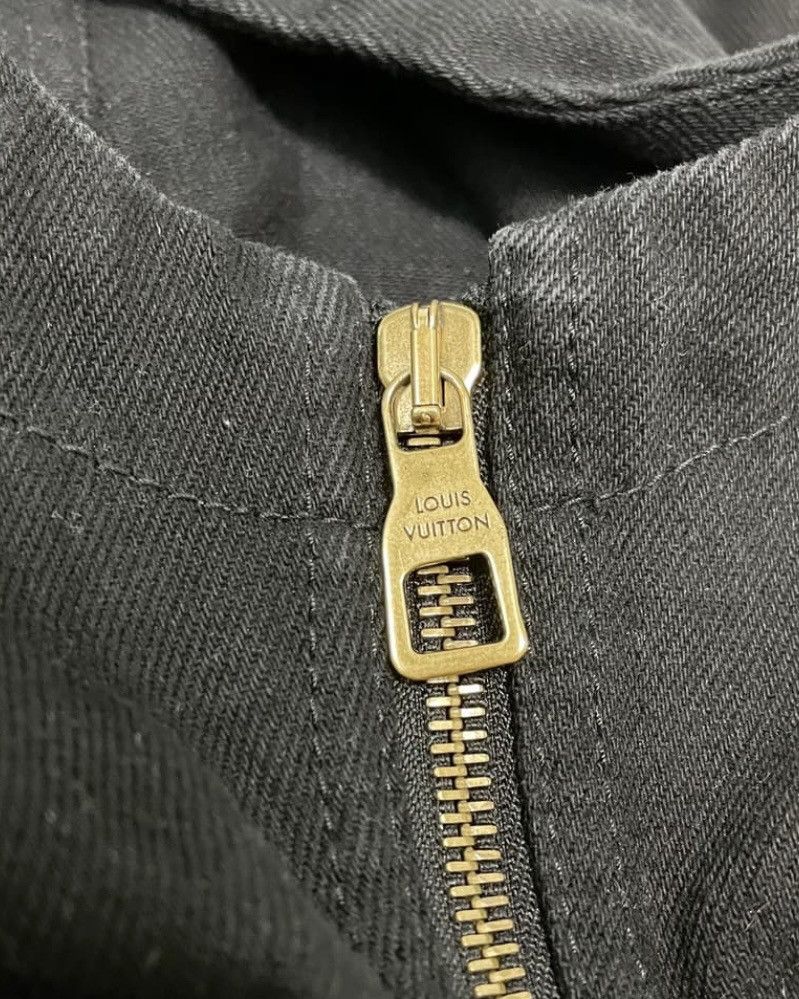 Louis Vuitton Louis Vuitton Denim Monogram Hooded Carpenter Jacket Black Size US L / EU 52-54 / 3 - 3 Thumbnail