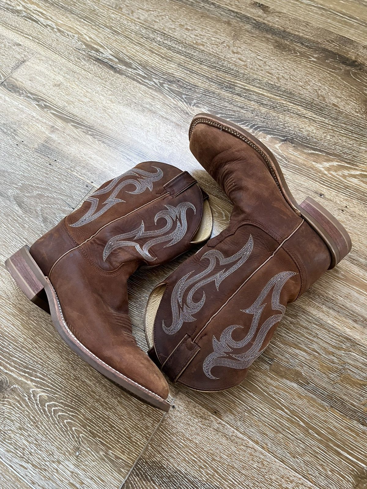Justin × Justin Boots × Vibram Justin Boots Bender brown cowboy western Boots Size US 8.5 / EU 41-42 - 2 Thumbnail