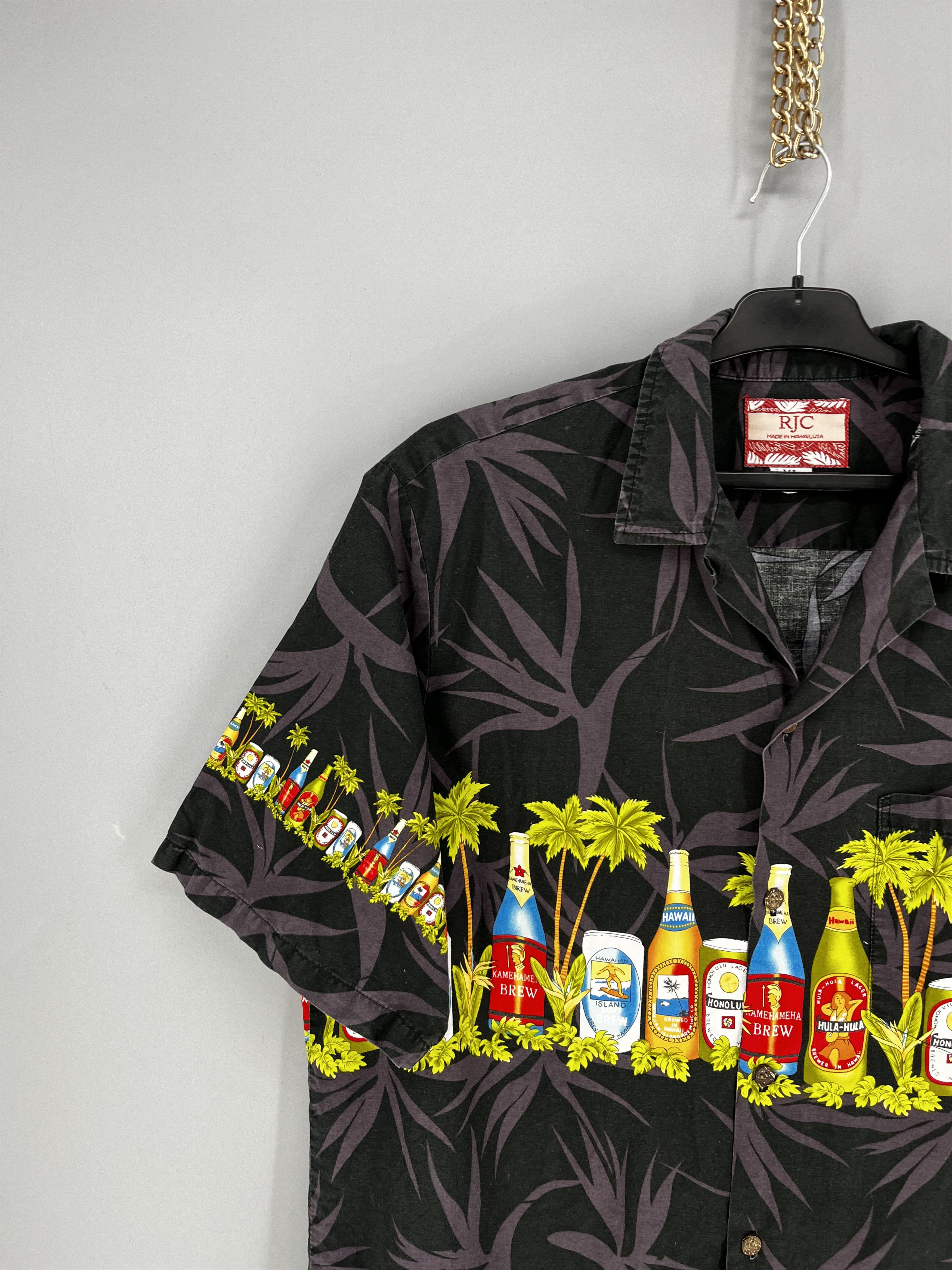 Vintage Vintage RJC Hawaii Made Cotton Hawaiian Camp Collar Shirt Size US XL / EU 56 / 4 - 4 Thumbnail
