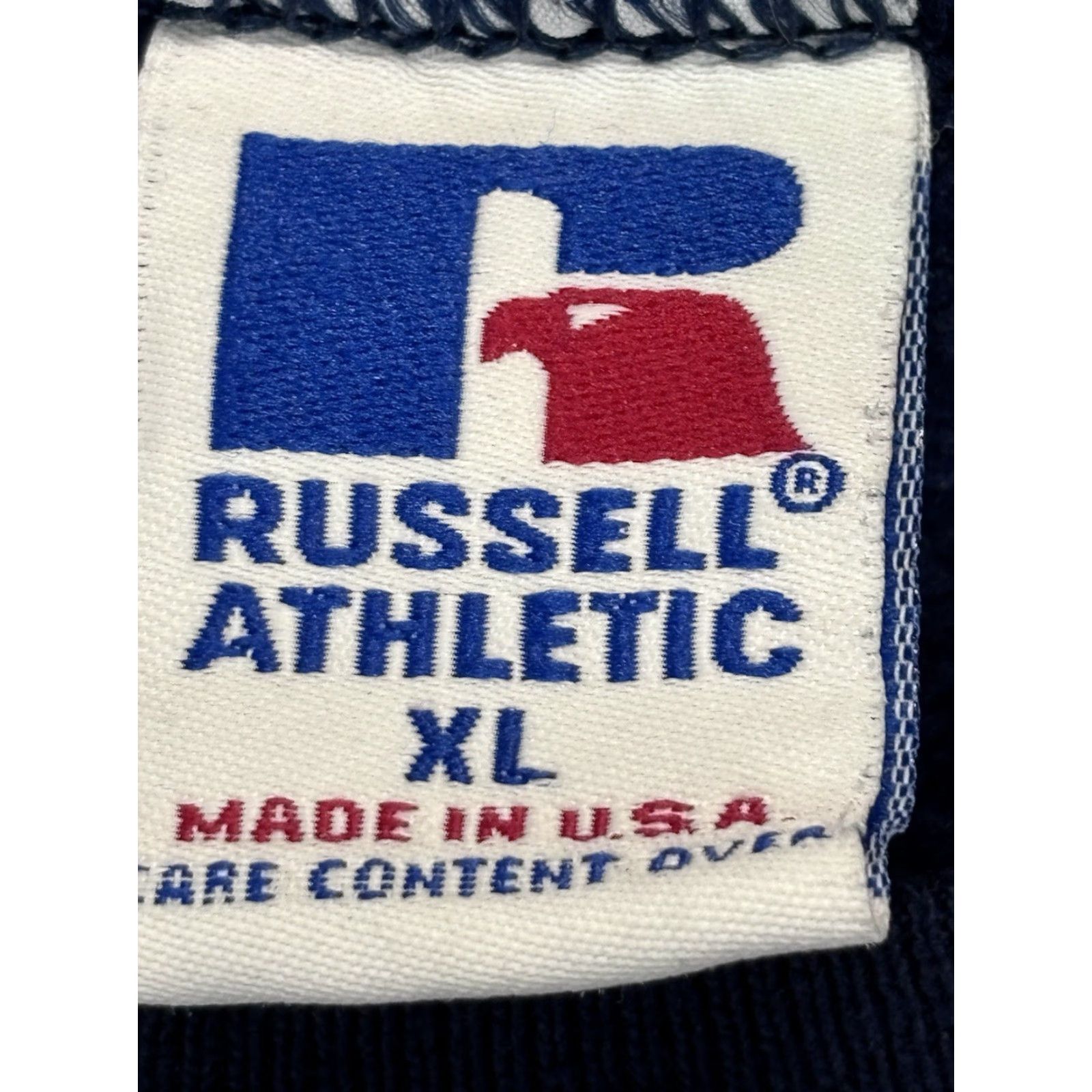 X-LARGE VINTAGE Russell Georgia Tech Baseball Sweatshirt Mens XL Navy 90s Graphic Print Pullover Casual Size US XL / EU 56 / 4 - 5 Thumbnail