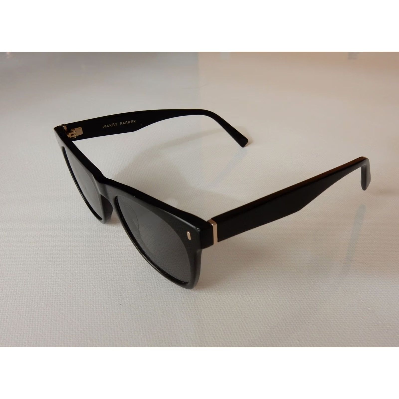 Parker VINTAGE Warby Parker Sunglasses FRAMES ONLY 52[]20 145 Hunt W 100 Black Men Sunglasses Size ONE SIZE - 2 Thumbnail