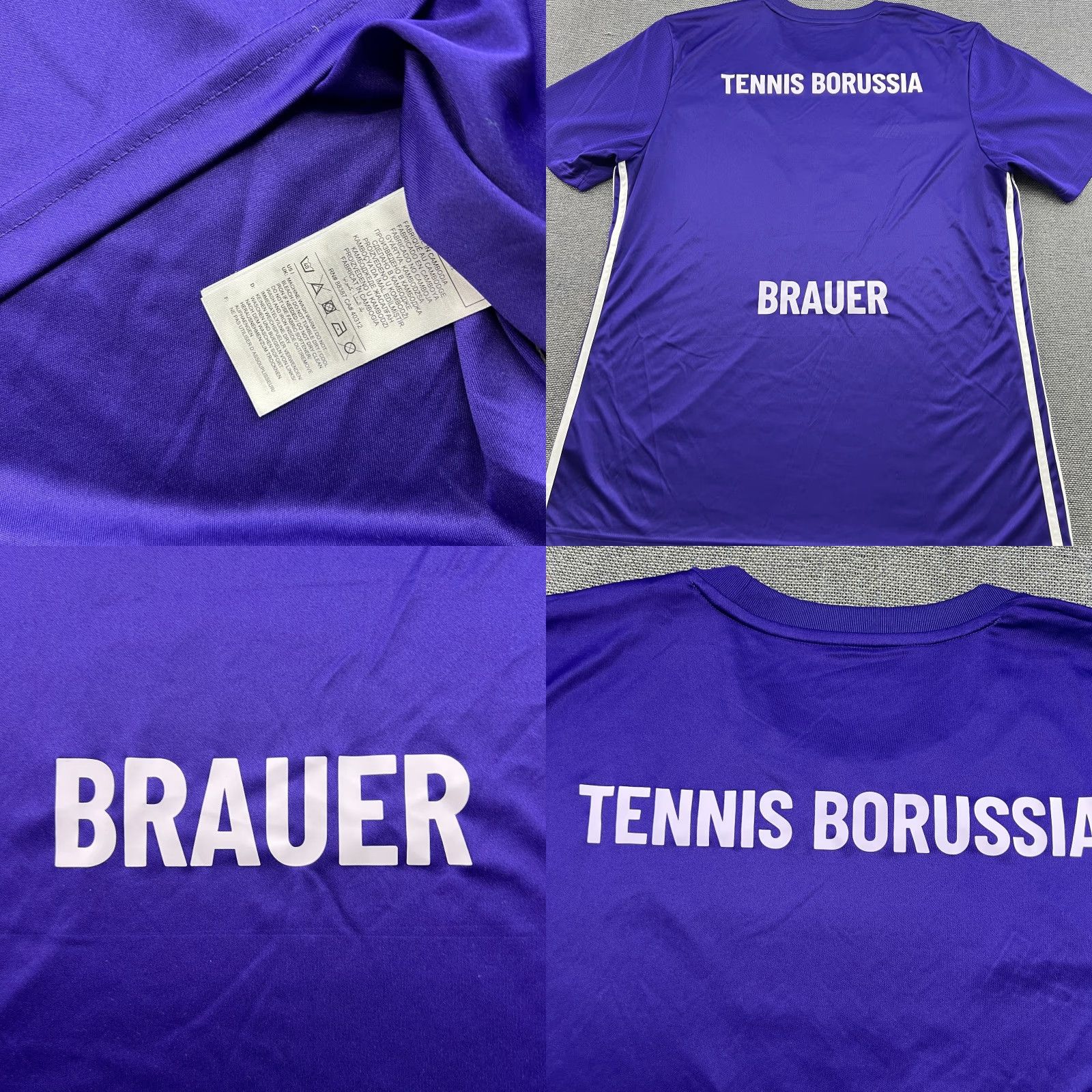 Adidas adidas Tennis Borussia Berlin 2022 2023 Third Football Jersey Mens XL Purple Size US XL / EU 56 / 4 - 8 Thumbnail