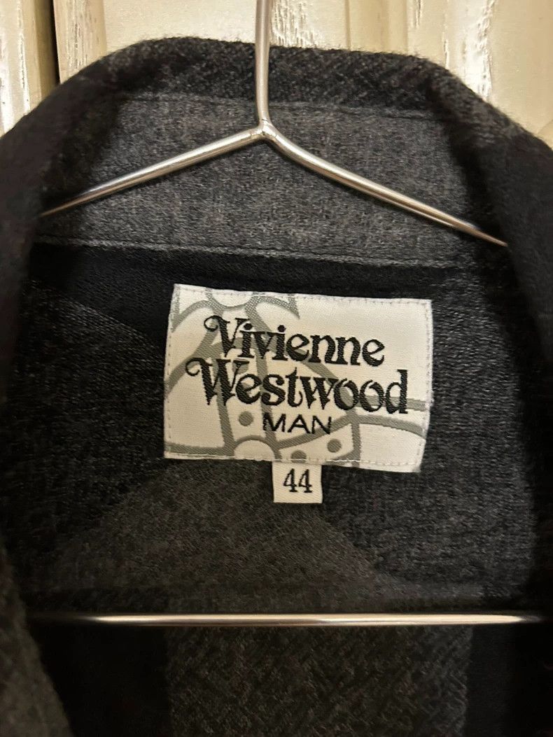 Vivienne Westwood Vivienne Westwood Gray and Black Plaid Shirt Jacket Size US S / EU 44-46 / 1 - 2 Thumbnail