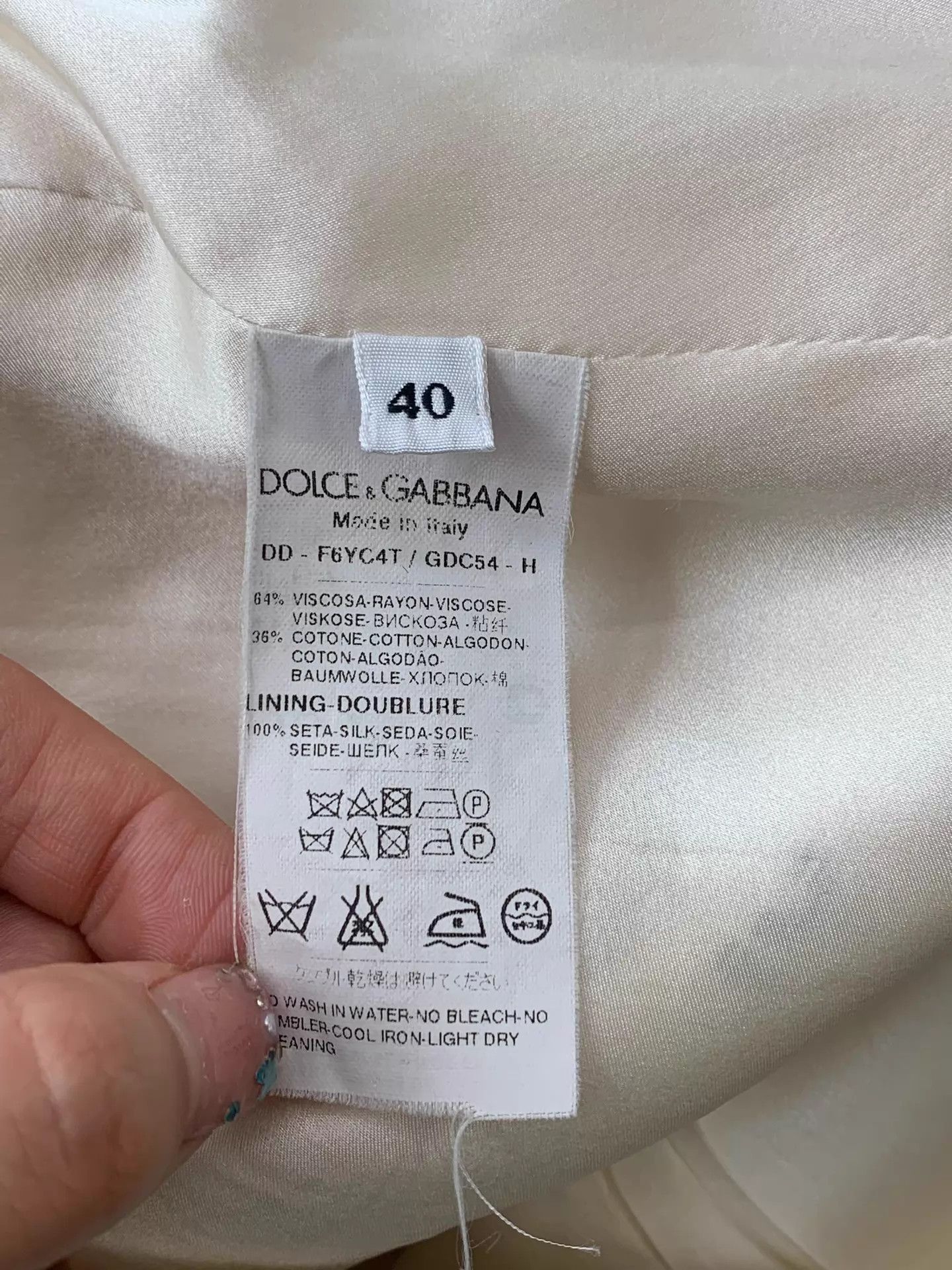 Dolce & Gabbana Dolce&Gabbana white embossed print sleeveless dress 40 new Size S / US 4 / IT 40 - 5 Thumbnail