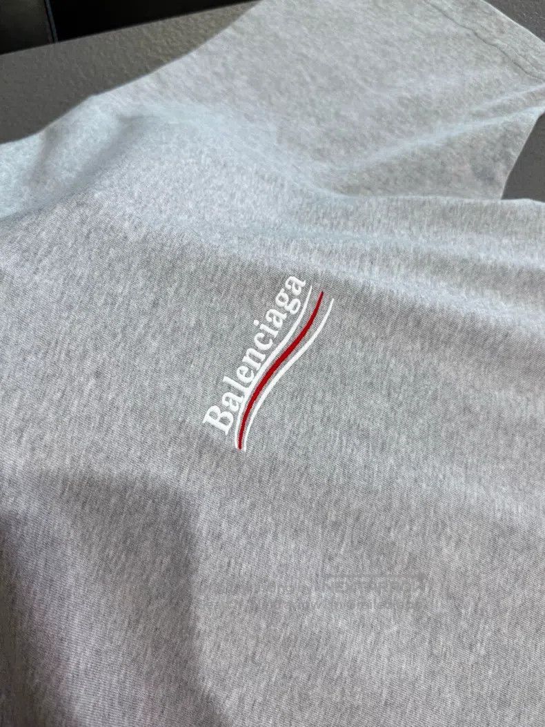 Balenciaga Balenciaga Gray Cola Logo Short Sleeve T-Shirt Size US M / EU 48-50 / 2 - 4 Thumbnail