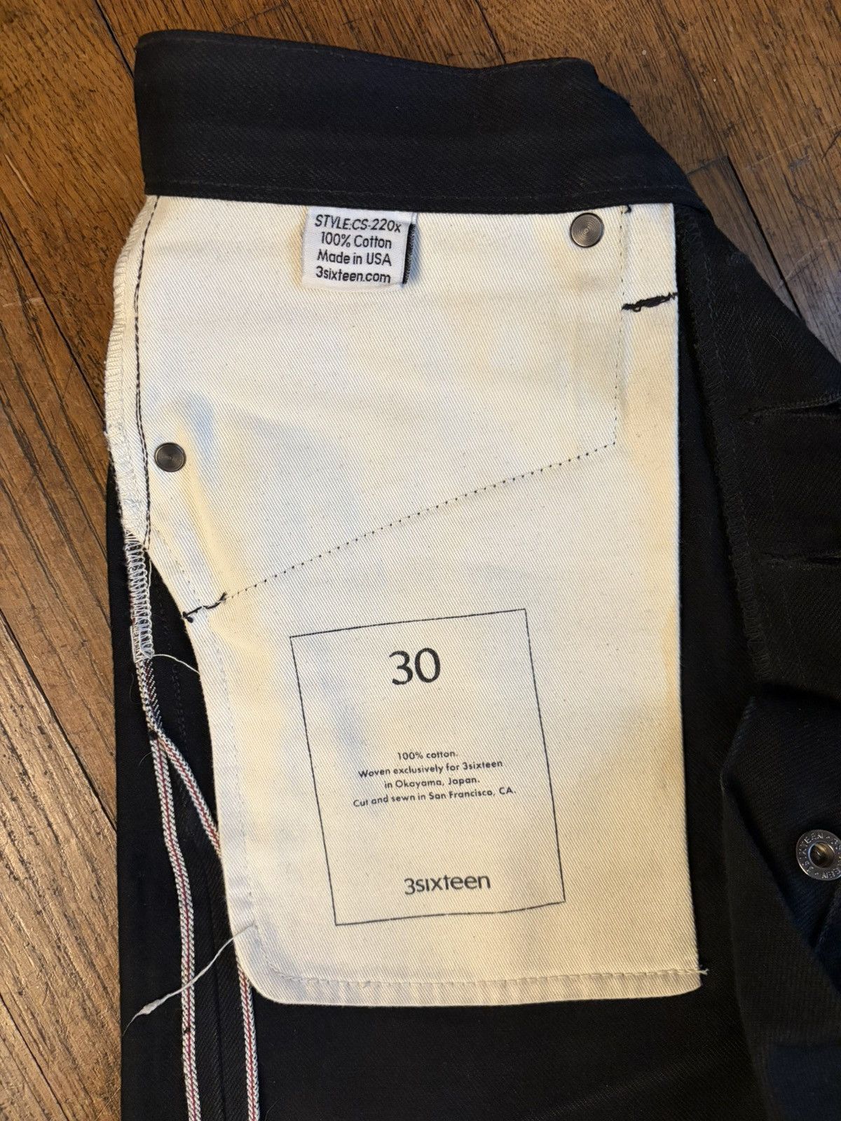 3sixteen CS220x Size US 30 / EU 46 - 4 Thumbnail