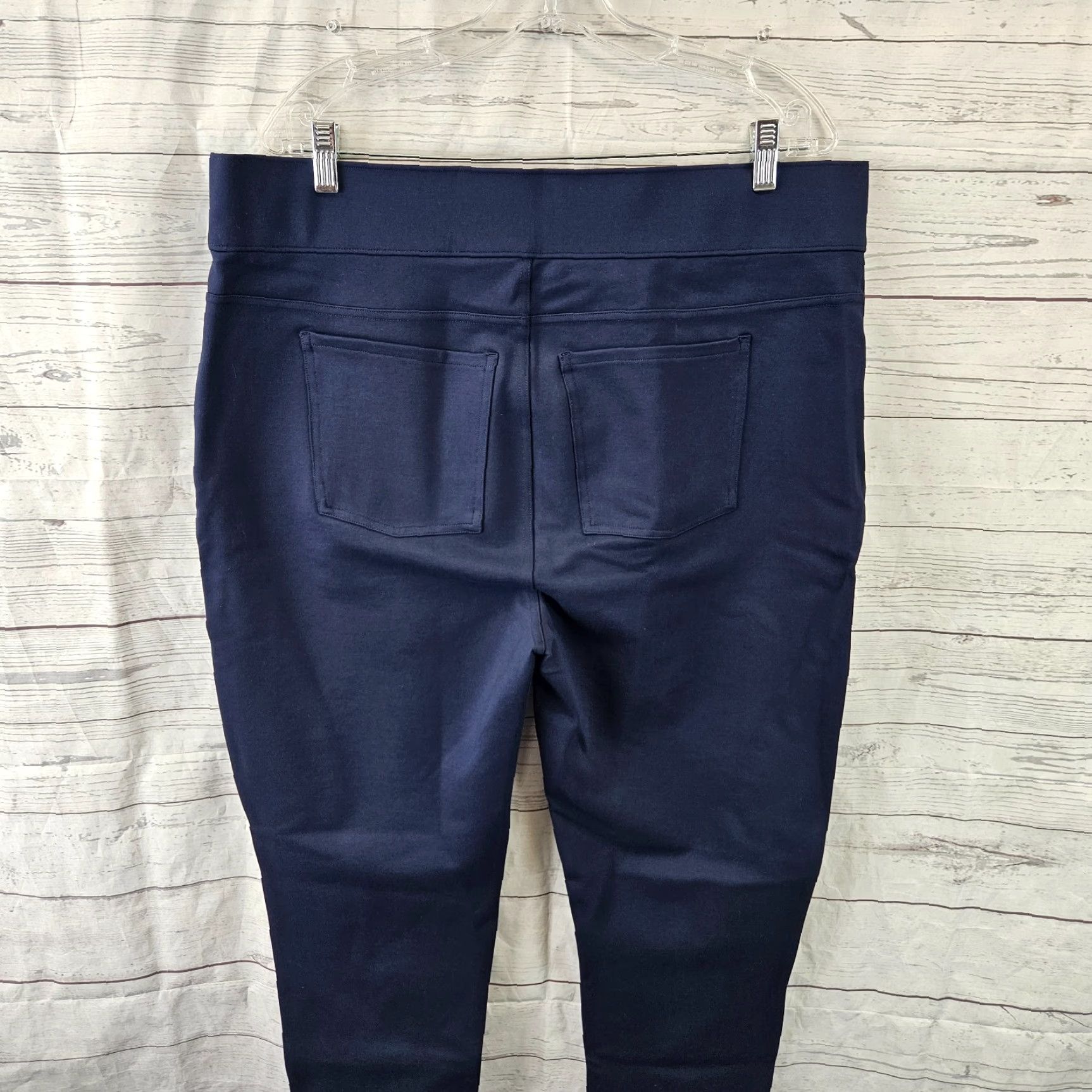Spanx Spanx Womens Ponte Ankle Length Leggings Sz 3XT Tall Blue Pull On High Rise Leggings Size 40" / US 18 - 4 Thumbnail