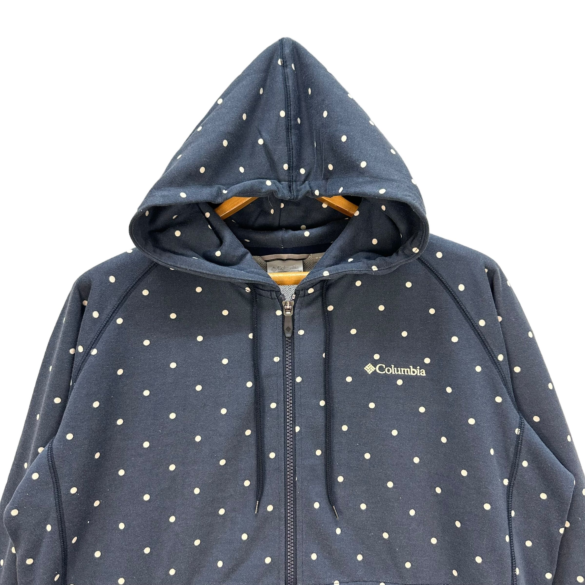 Columbia COLUMBIA OMNI SHIELD POLKA DOT ZIPPER HOODIES #8793-026 Size US L / EU 52-54 / 3 - 2 Thumbnail