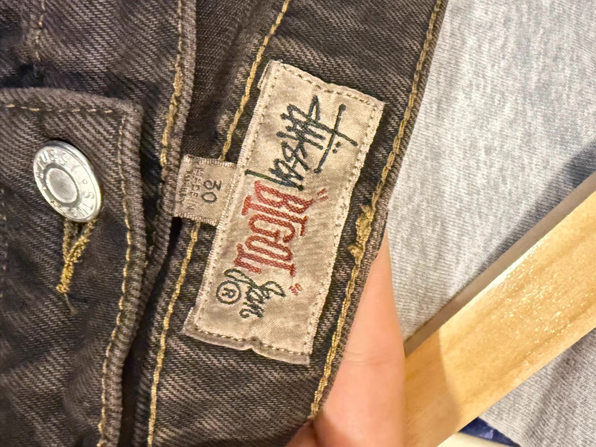 Stussy Stüssy FW23 Big Ol' Jean Overdyed Pocket Jeans。 Ｑ20 Size US 36 / EU 52 - 5 Thumbnail