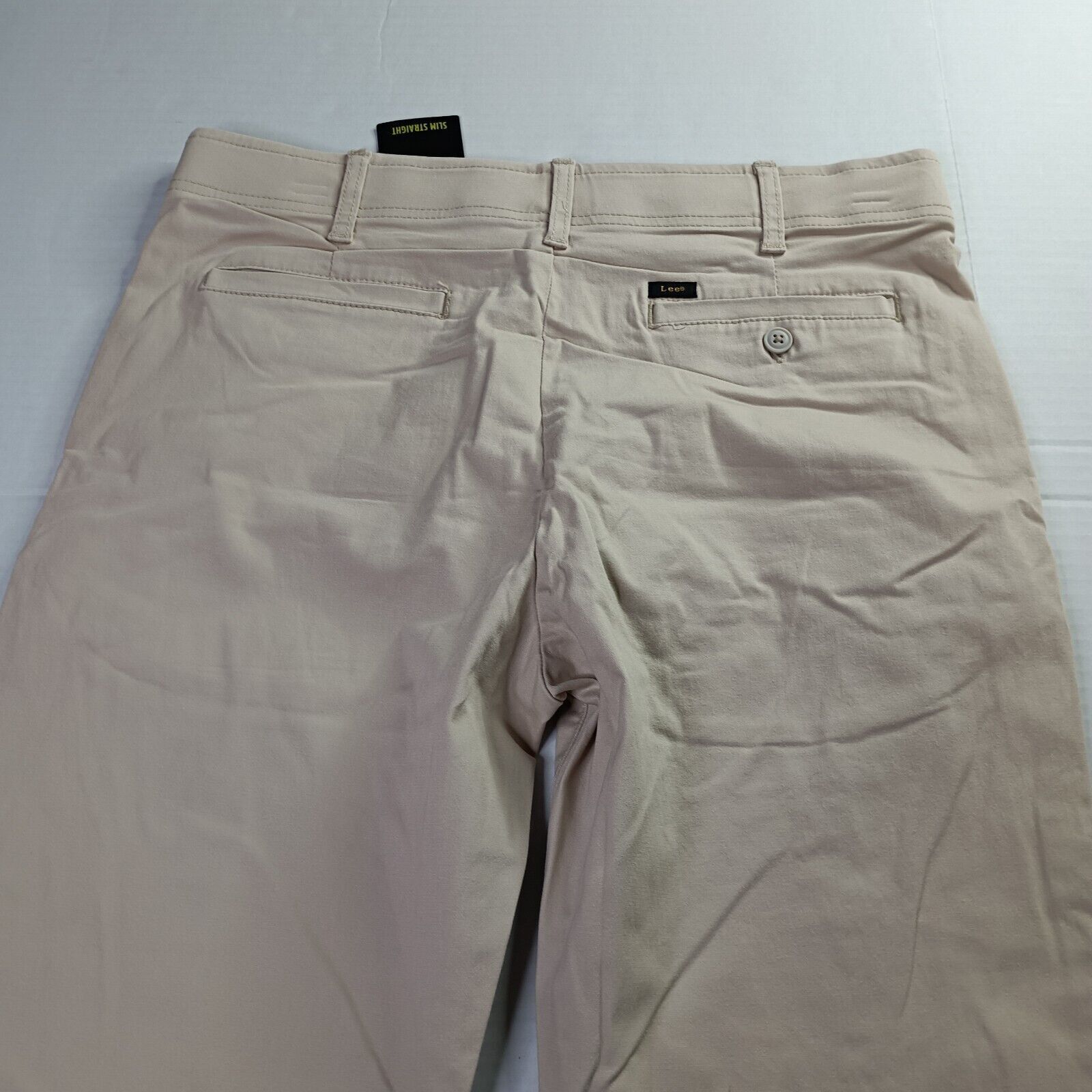 Lee Lee Chino Motion Flex Waistband Pants Men's 34x32 Beige Slim Size US 34 / EU 50 - 7 Thumbnail