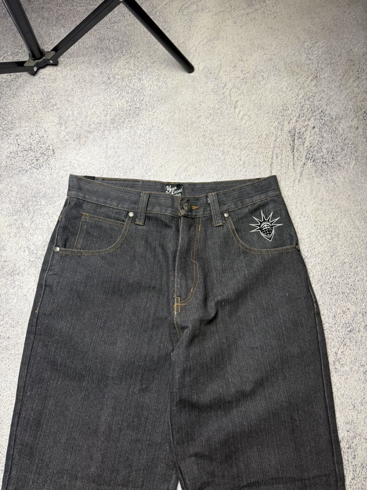 Japanese Brand Vintage Rap Pants Your Local Dealer Y2K Jeans Japanese Size US 32 / EU 48 - 3 Thumbnail