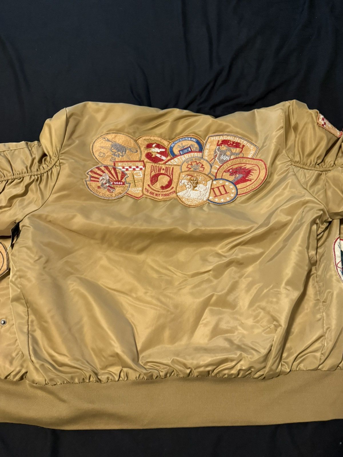 Other × Vintage brown aviator bomber jacket Size US L / EU 52-54 / 3 - 10 Thumbnail