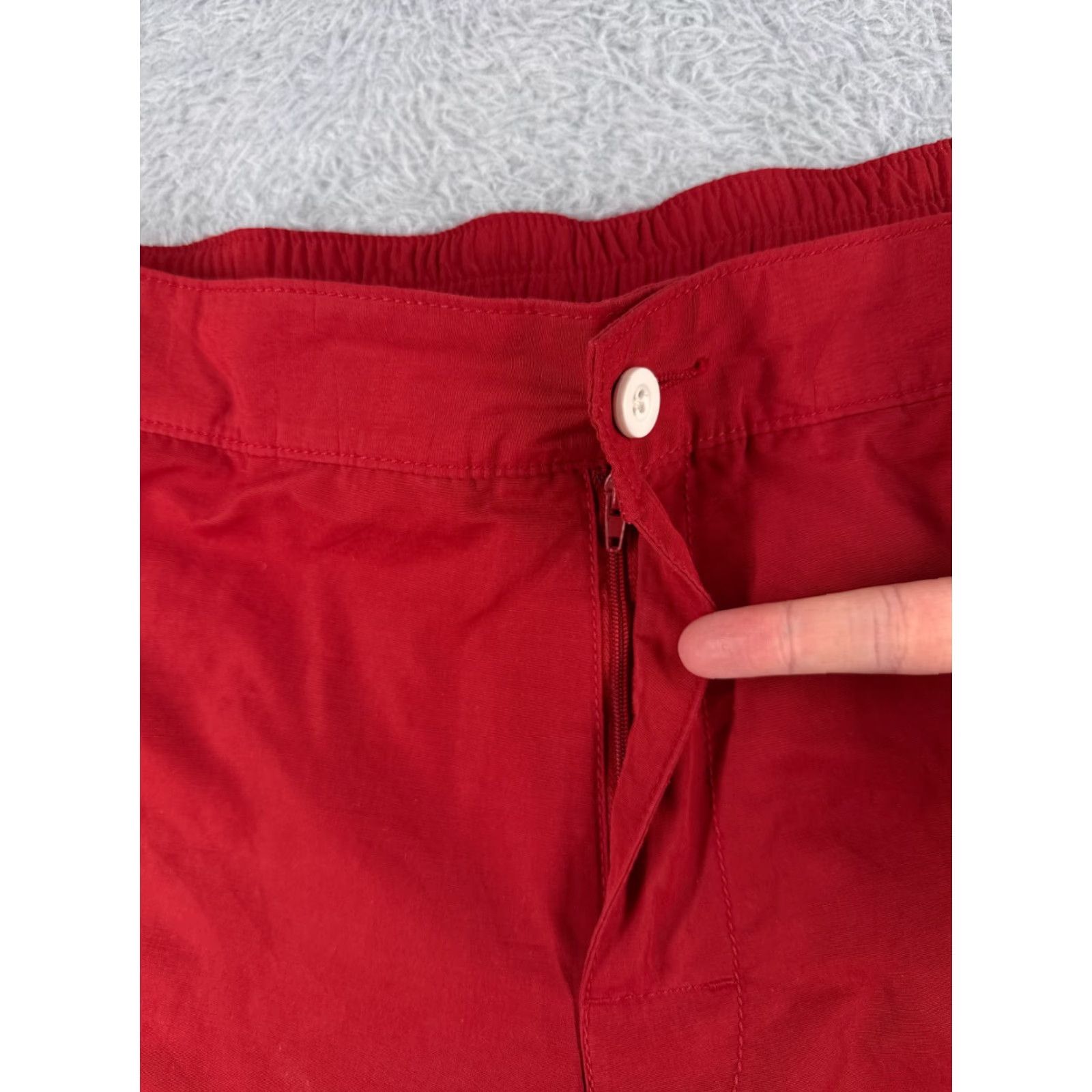 Tommy Bahama Tommy Bahama Swim Bottom Men L Red Solid Cotton Polyester Lined RELAX Size US 33 - 6 Thumbnail