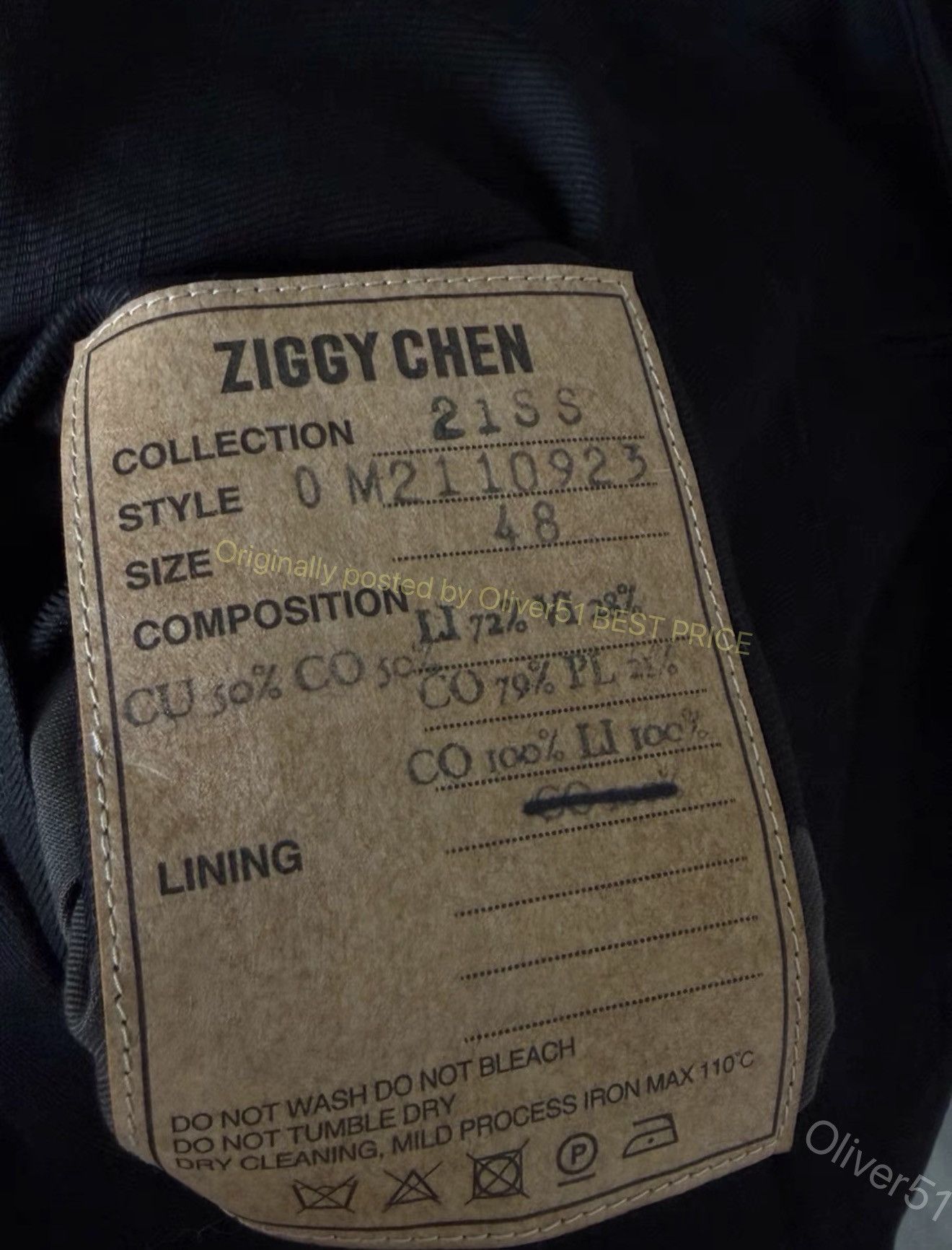 Ziggy Chen Ziggy Chen 21SS reversible spliced blazer YYYY17/2610 Size US M / EU 48-50 / 2 - 5 Thumbnail