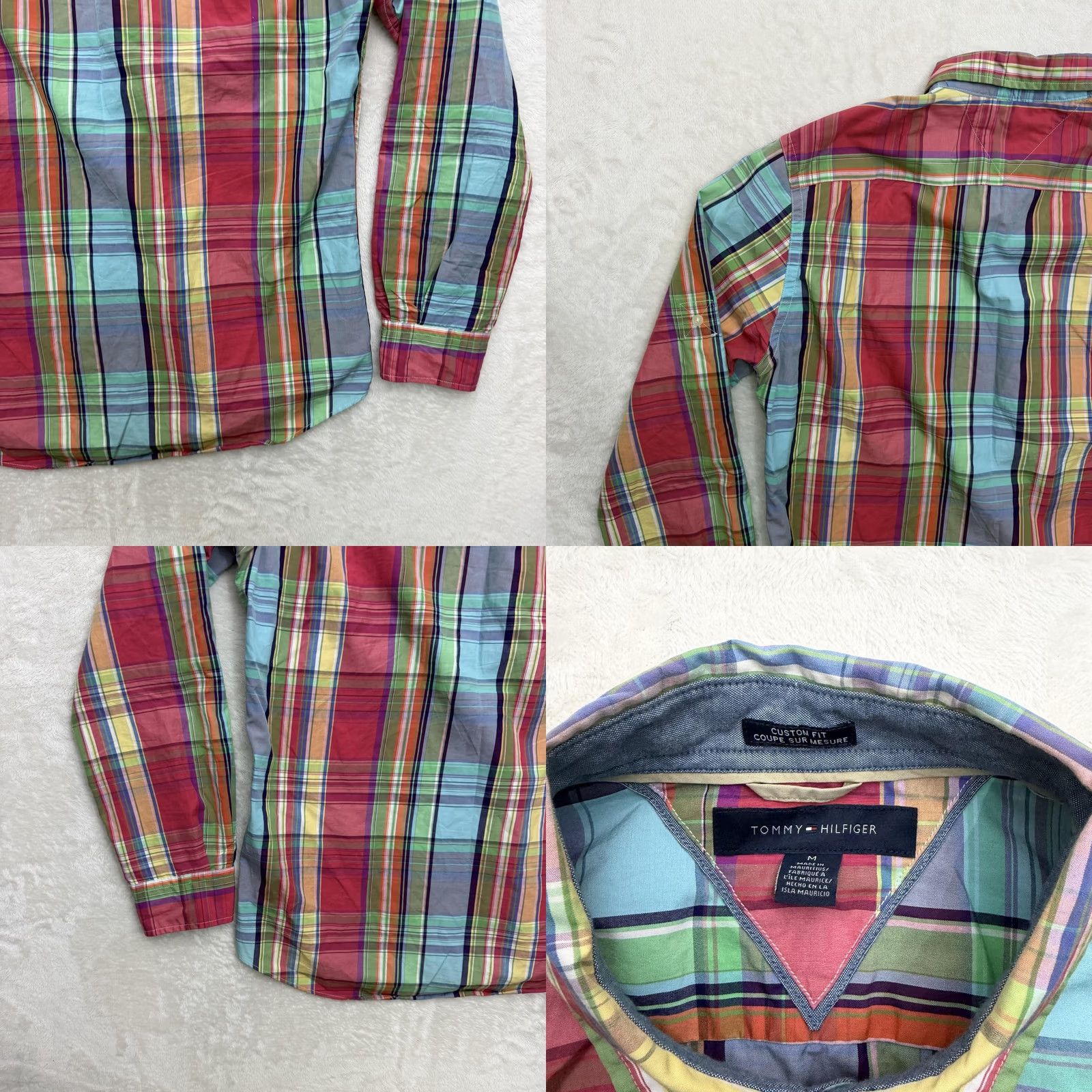 Tommy Hilfiger Tommy Hilfiger Shirt Mens Medium Plaid Button-Up Long Sleeve Slim Fit Casual Size US M / EU 48-50 / 2 - 9 Thumbnail
