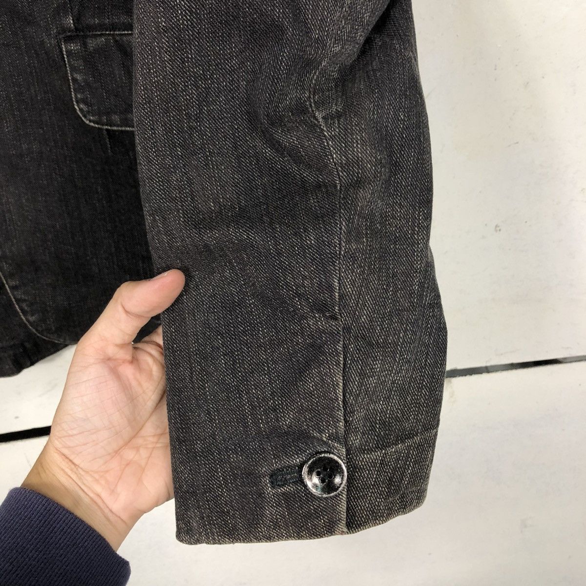 Japanese Brand 🔥VINTAGE CHORE WORK JACKET MONTAGE STRIPED ISSEY MIYAKE Size US M / EU 48-50 / 2 - 17 Thumbnail