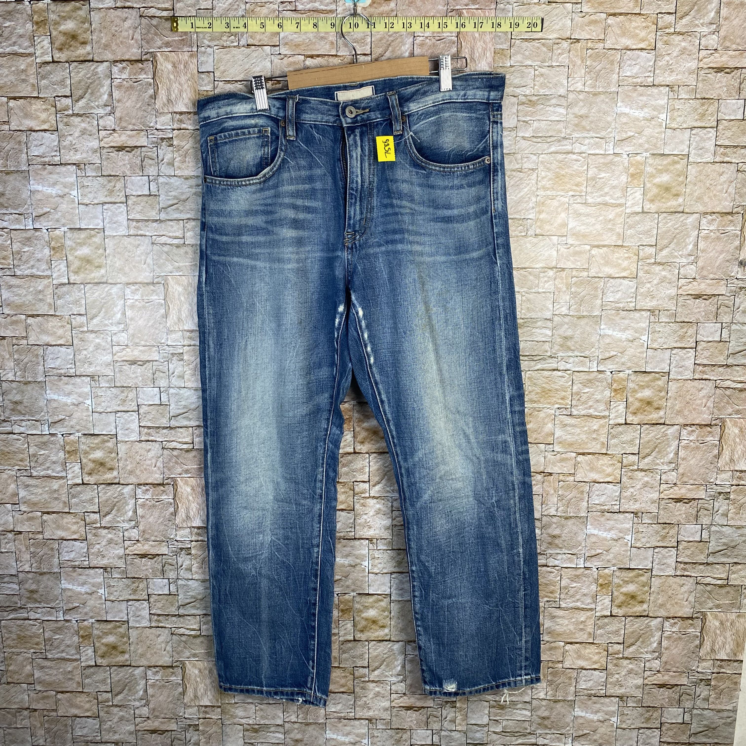 Uniqlo Uniqlo Blue japan vintage faded Denim Pants #7586 Size US 33 - 1 Thumbnail