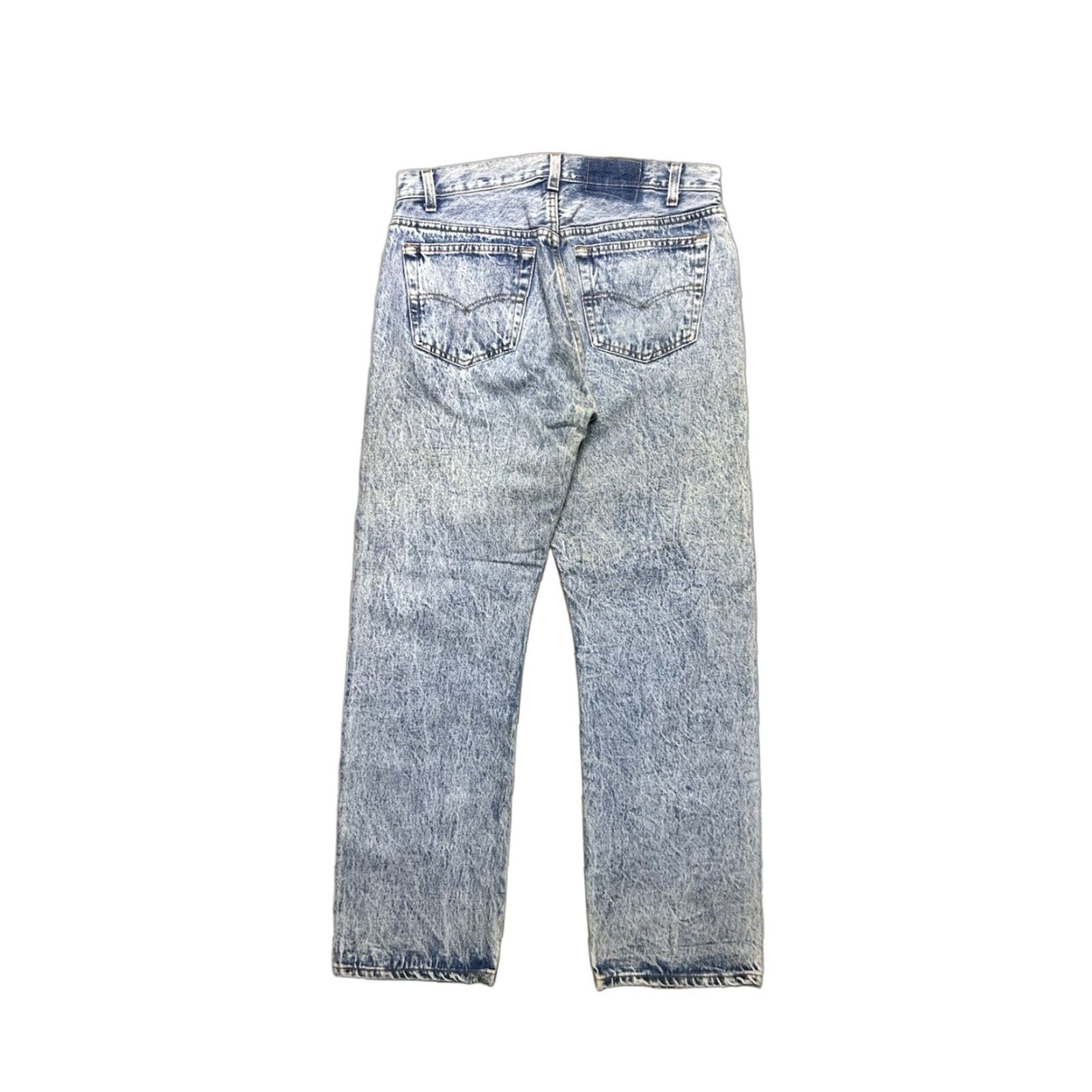 Levi's VINTAGE Levi’s 501 Jeans USA 80s acid stone wash button fly straight leg 32x29 Beige Mens Regular Jeans Size US 32 / EU 48 - 1 Thumbnail
