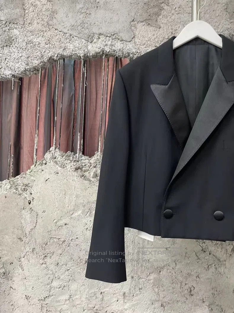 Celine Celine Satin Black Suit Jacket. Size US M / EU 48-50 / 2 - 3 Thumbnail