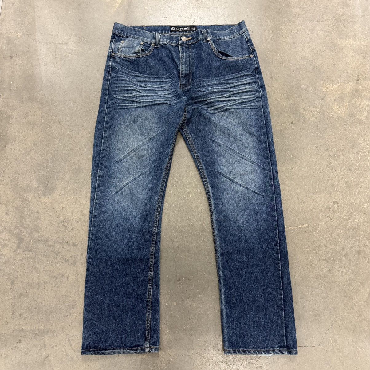 Vintage City Ink Bootcut Jeans Blue Wash Size 38 Men’s Size US 38 / EU 54 - 3 Thumbnail