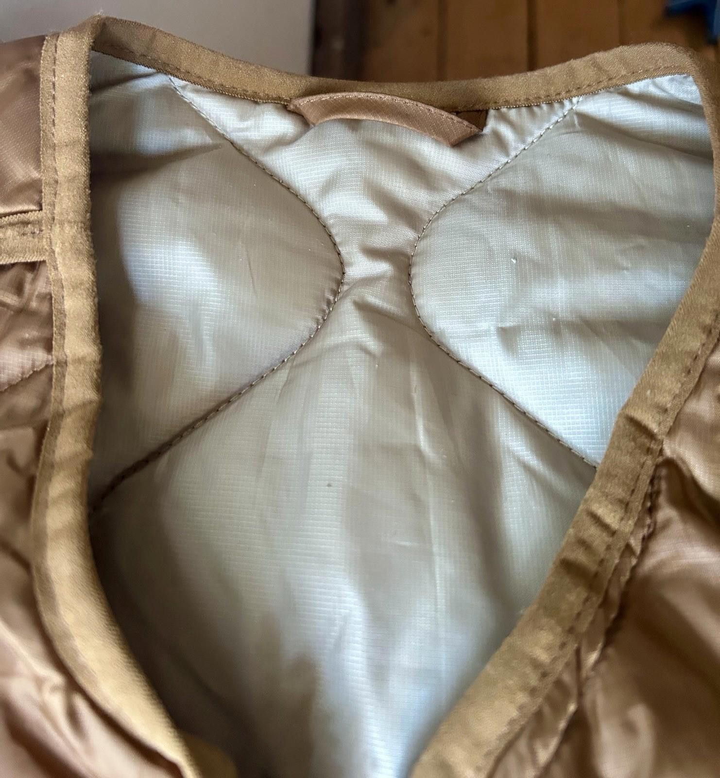 foret forét Quilted Suede-Trim Vest – Caramel Brown, Size M Size US M / EU 48-50 / 2 - 5 Thumbnail