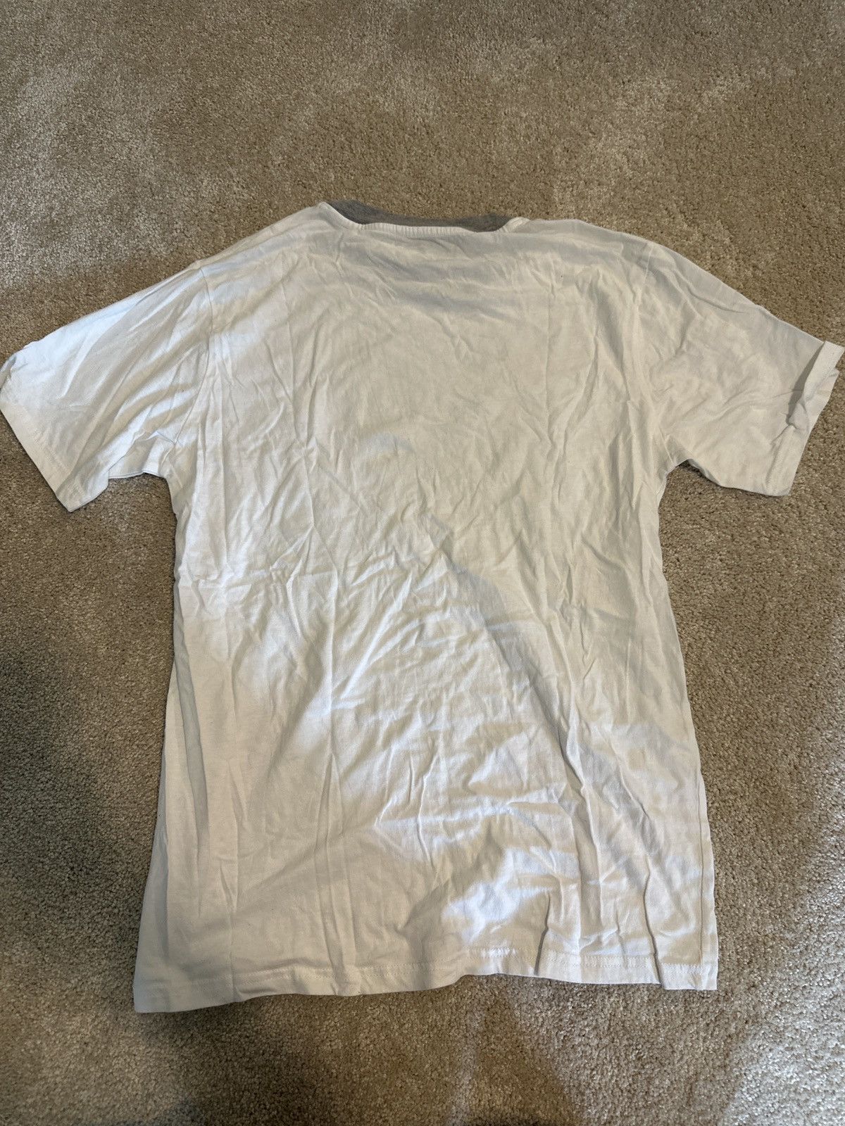 Champion Champion Gray Collared White Tee Size US M / EU 48-50 / 2 - 2 Thumbnail