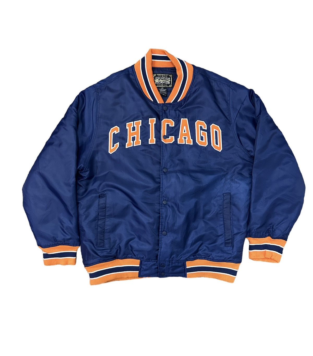 Japanese Brand × NFL Vintage NFL Chicago Escapism Satin Bomber Jacket Size XXL Size US XXL / EU 58 / 5 - 1 Thumbnail