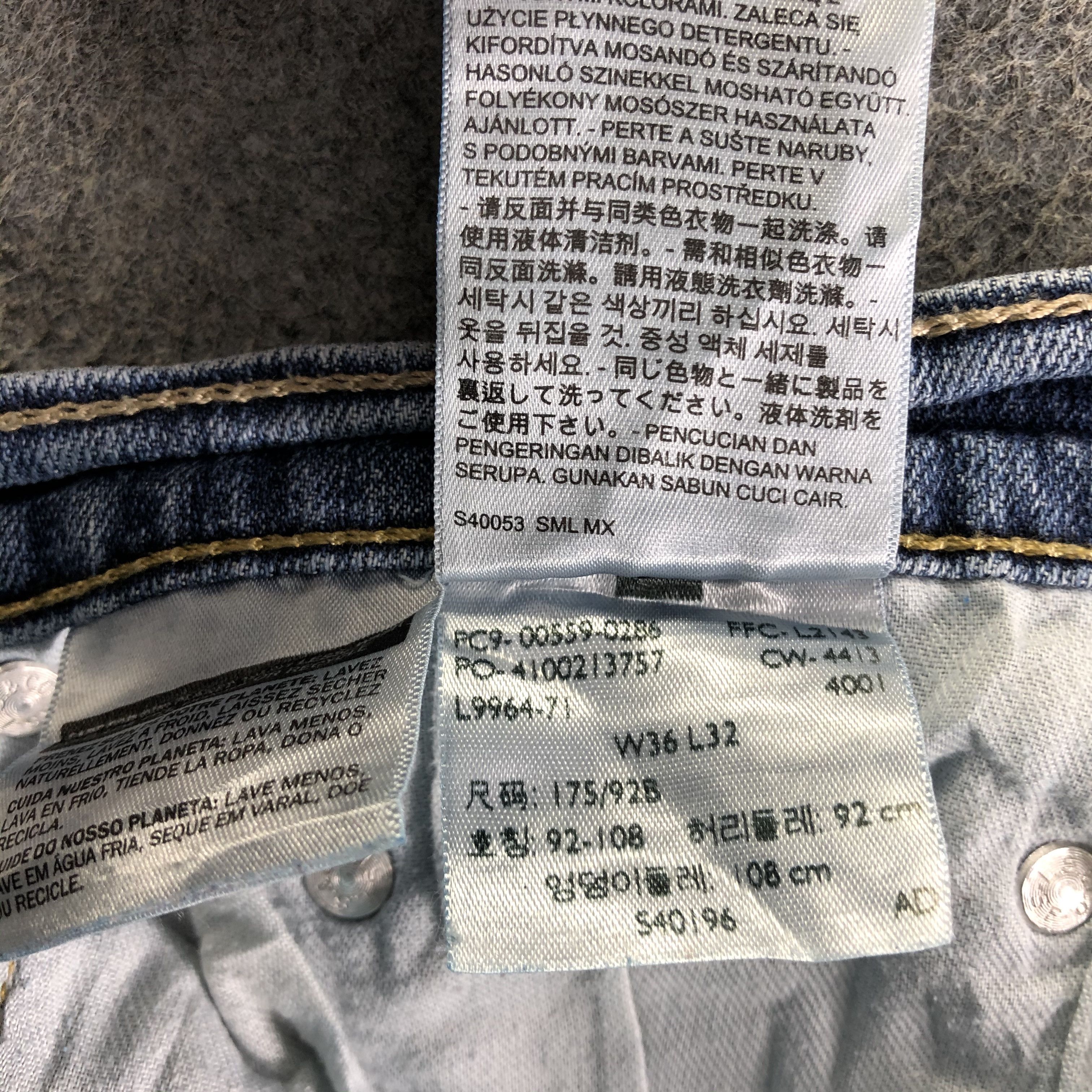 Levi's Vintage Blue Wash Levis 559 Jeans-J4093 Size US 36 / EU 52 - 10 Thumbnail
