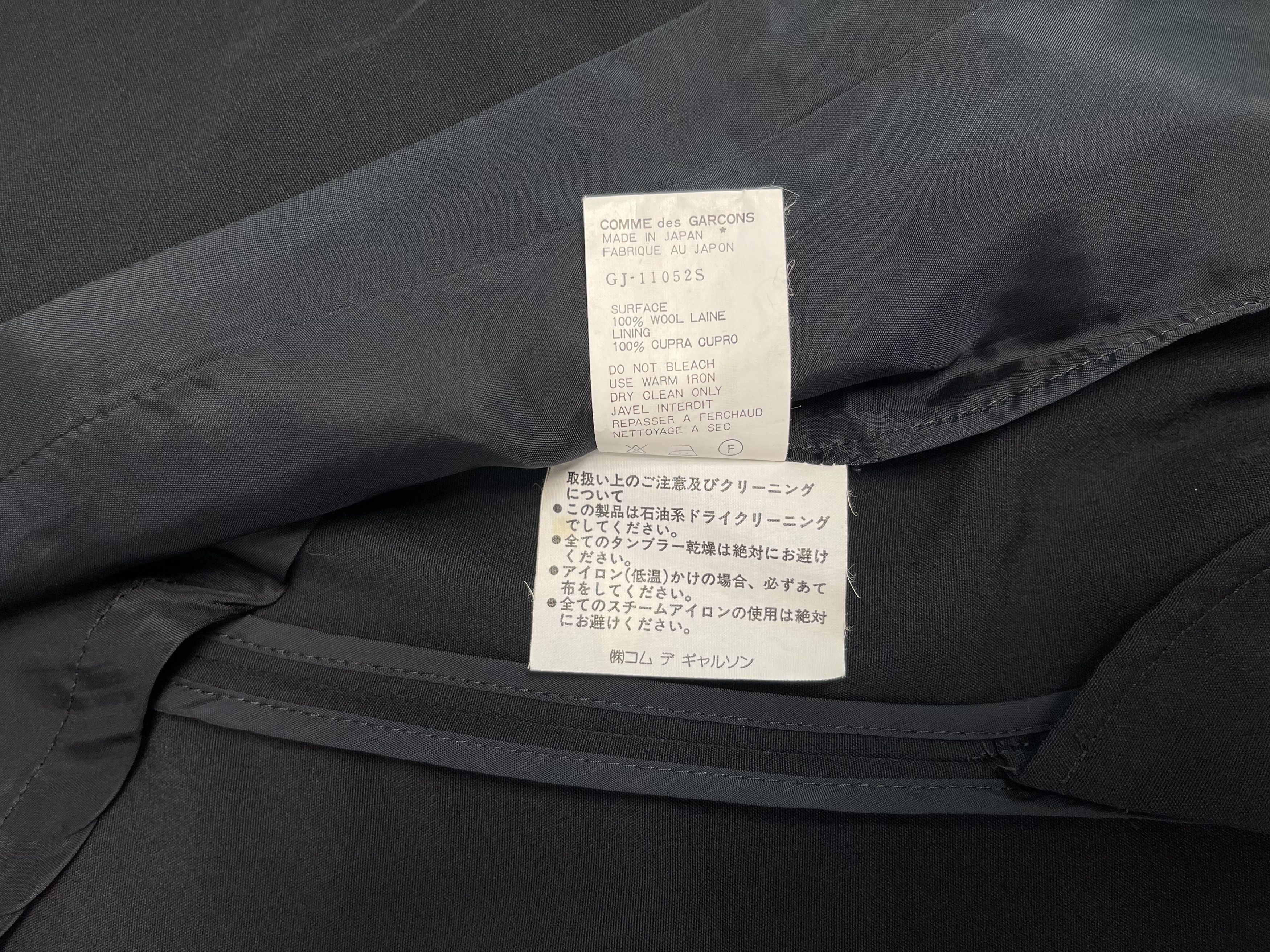 Comme des Garcons Comme des Garcons Gavardin Tailored Jacket AD1992 Size S / US 4 / IT 40 - 8 Thumbnail