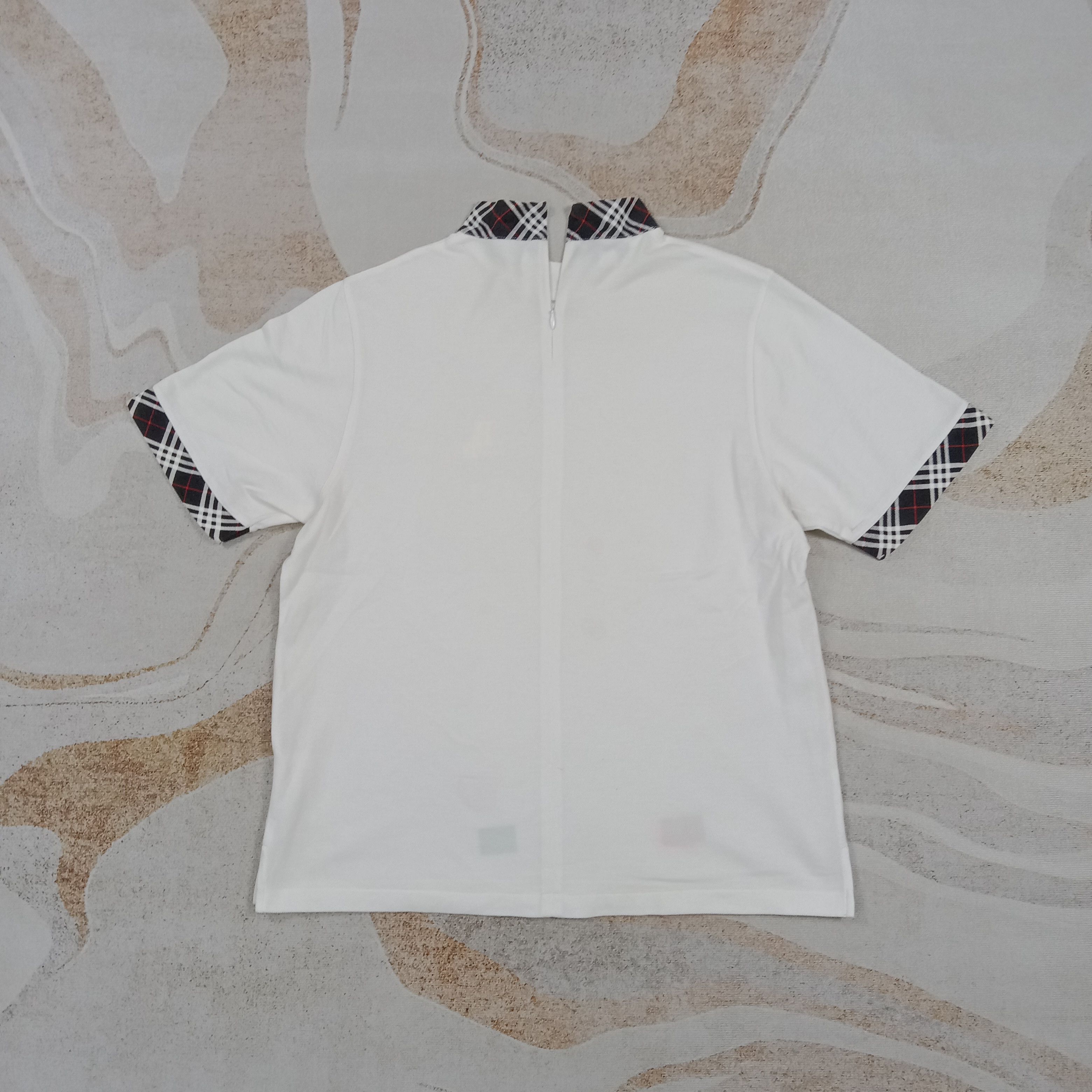 Burberry Burberrys Nova Check Half Zipper Tshirt C285N4 Size US M / EU 48-50 / 2 - 4 Thumbnail