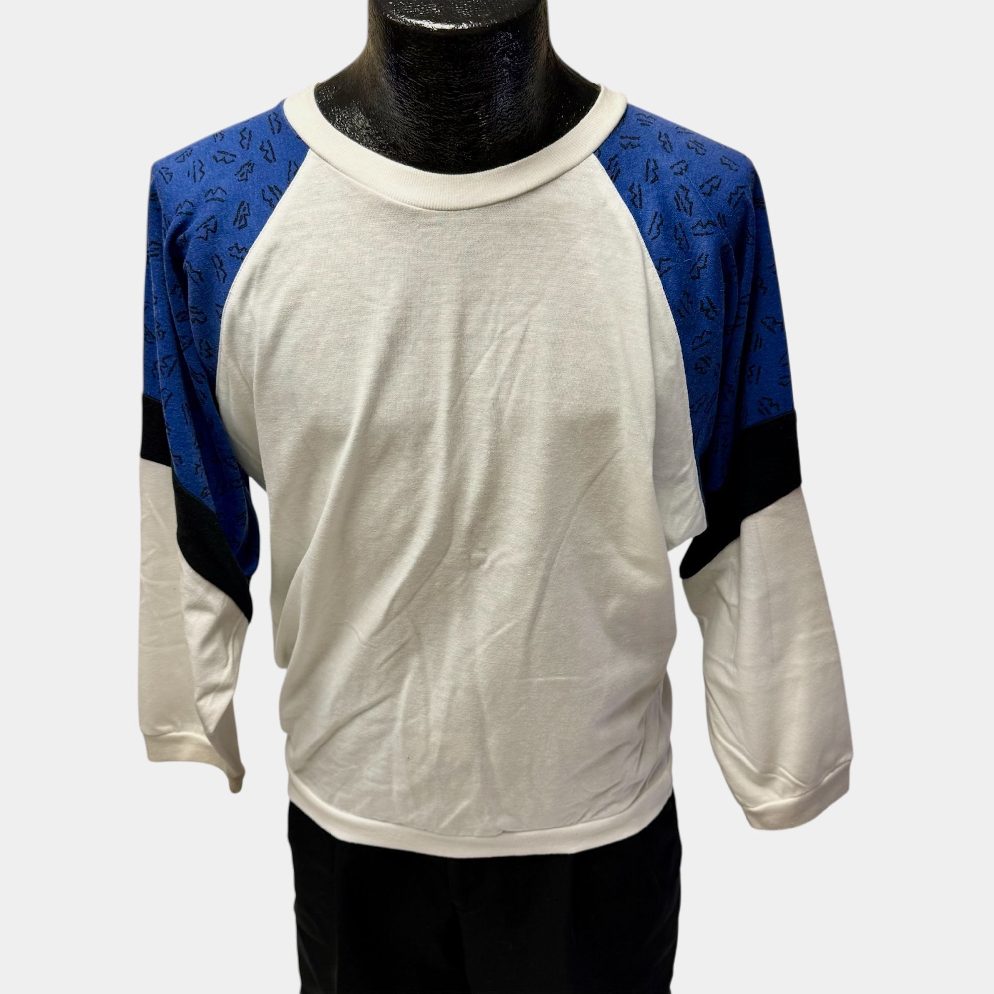 Other Vtg Crazee Wear USA COLOR BLOCK Zig Zag BAGGY Shirt Size US XS / EU 42 / 0 - 2 Thumbnail
