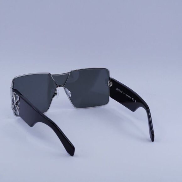 Off-White Off-White OERI14G ASPEN 7272 Sunglasses Silver/Black Shield Size ONE SIZE - 6 Thumbnail