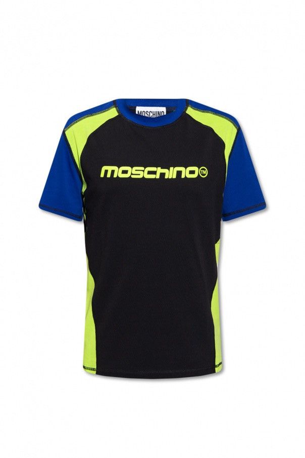 Moschino Moschino Couture Multicolor Colour-Block Logo T-Shirt Size US L / EU 52-54 / 3 - 1 Thumbnail