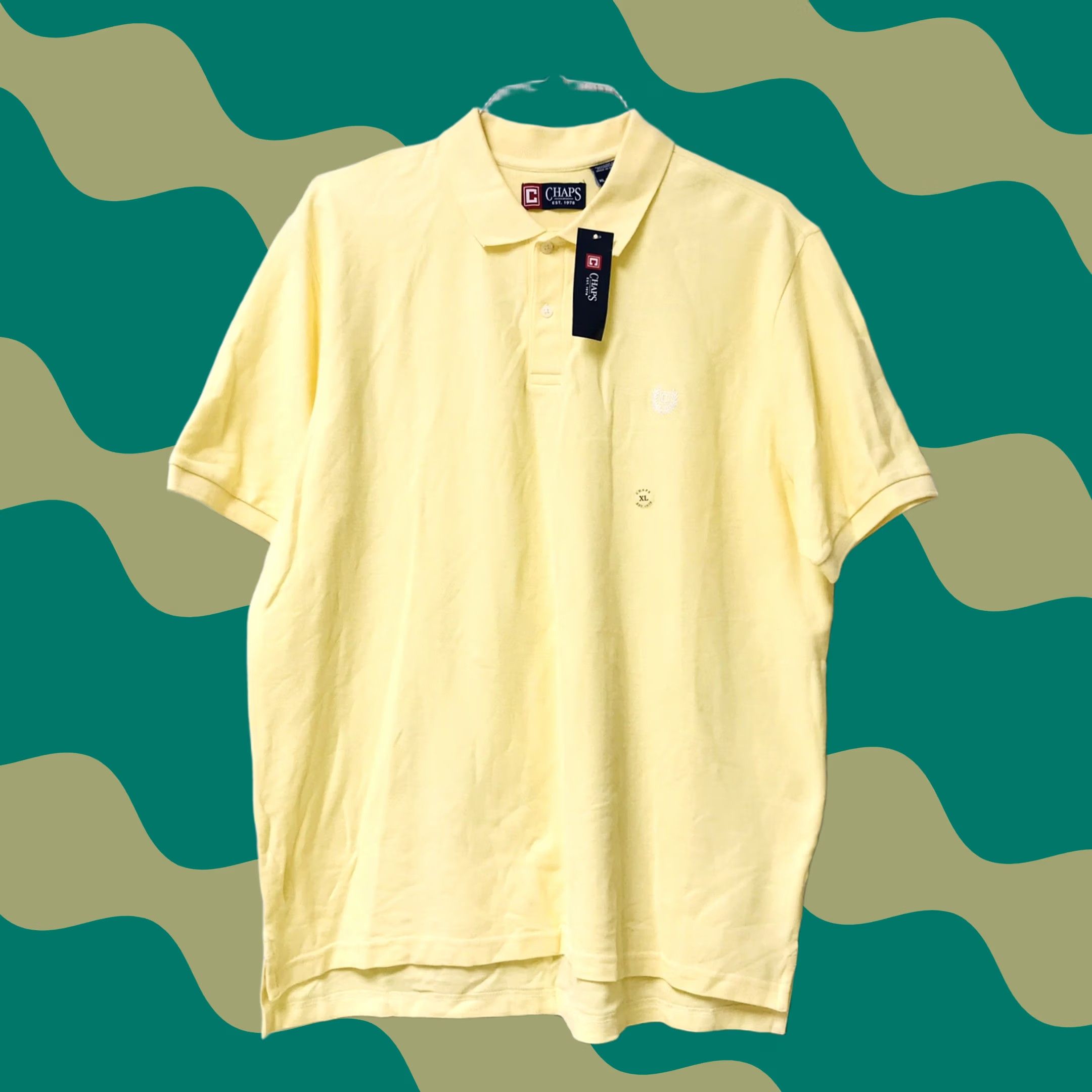 Chaps Chaps Monterey Wicket Yellow Knit Cotton Polo Shirt XL Men Short Sleeve Casual Shirt Size US XL / EU 56 / 4 - 1 Thumbnail