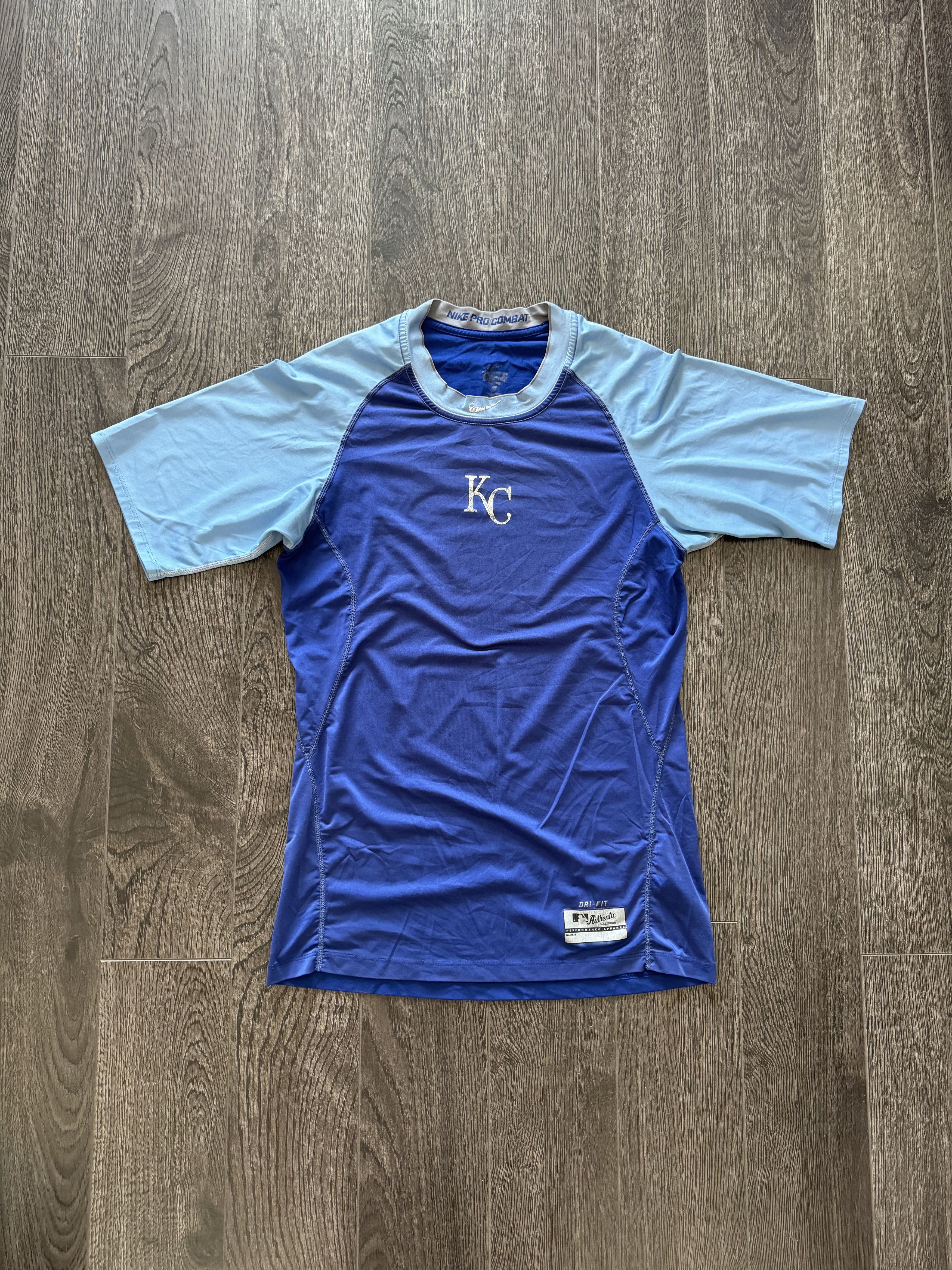 Nike Nike Pro Combat Dri Fit Kansas City Royals KC Muscle Shirt Size US S / EU 44-46 / 1 - 1 Thumbnail