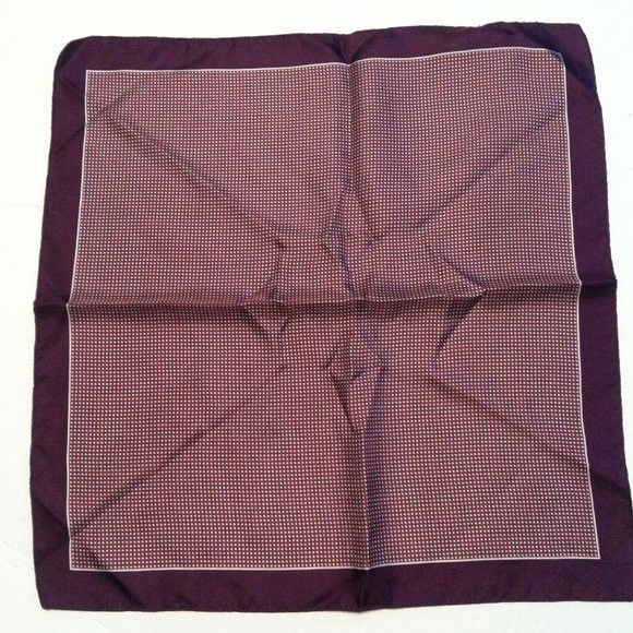 Hugo Boss HUGO BOSS MENS NEW PURPLE 100%SILK POCKET SQUARE 13" X 13" Size ONE SIZE - 1 Thumbnail