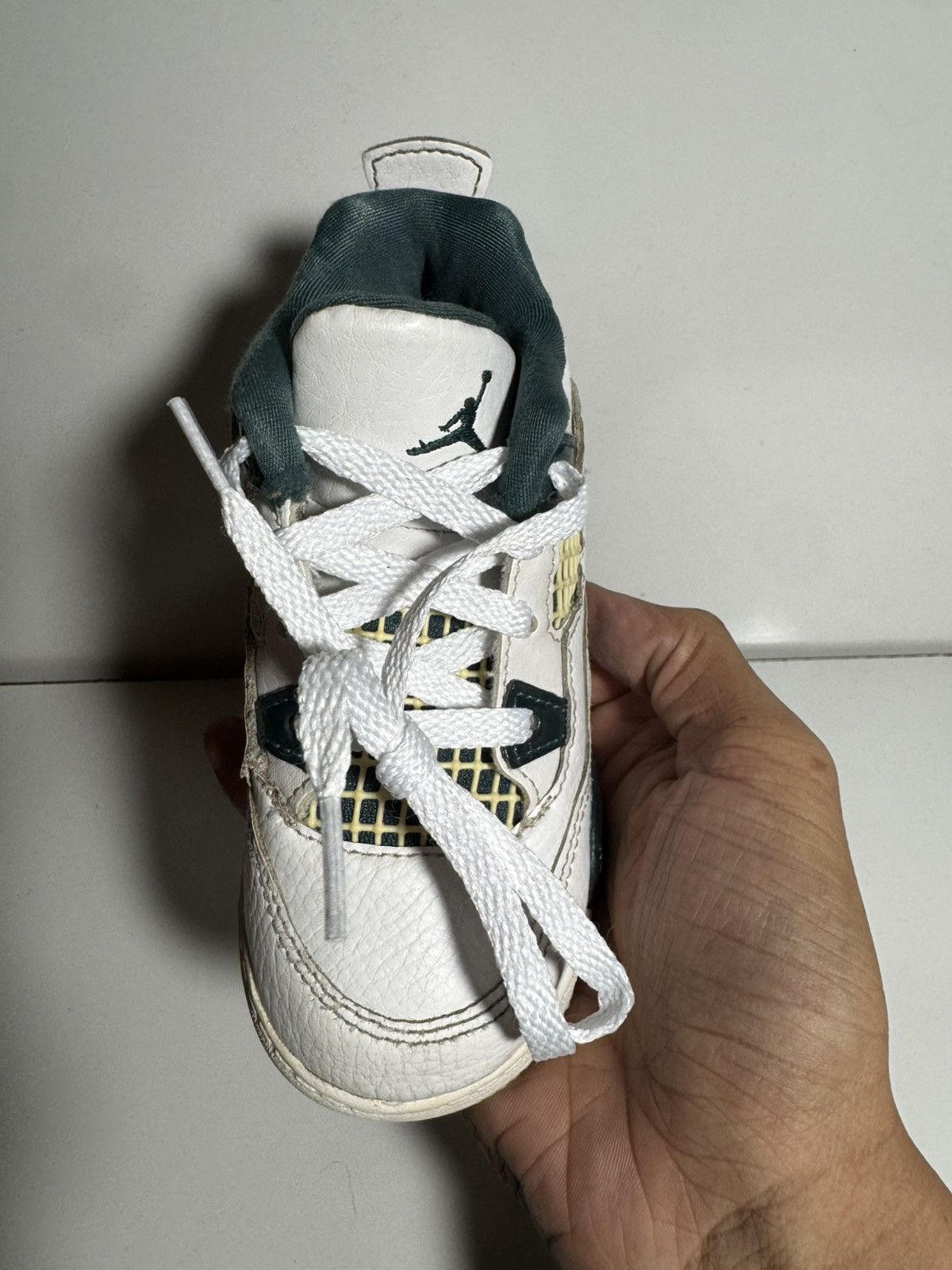 Jordan Brand Air Jordan 4 Retro PS “Oxidized Green” Size US 4 / IT 34 - 2 Thumbnail