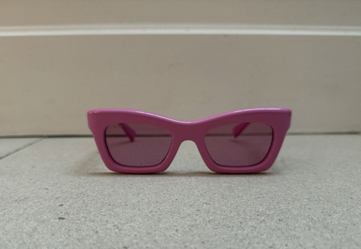 Gucci Gucci rectangle frame pink sunglasses Size ONE SIZE - 2 Thumbnail