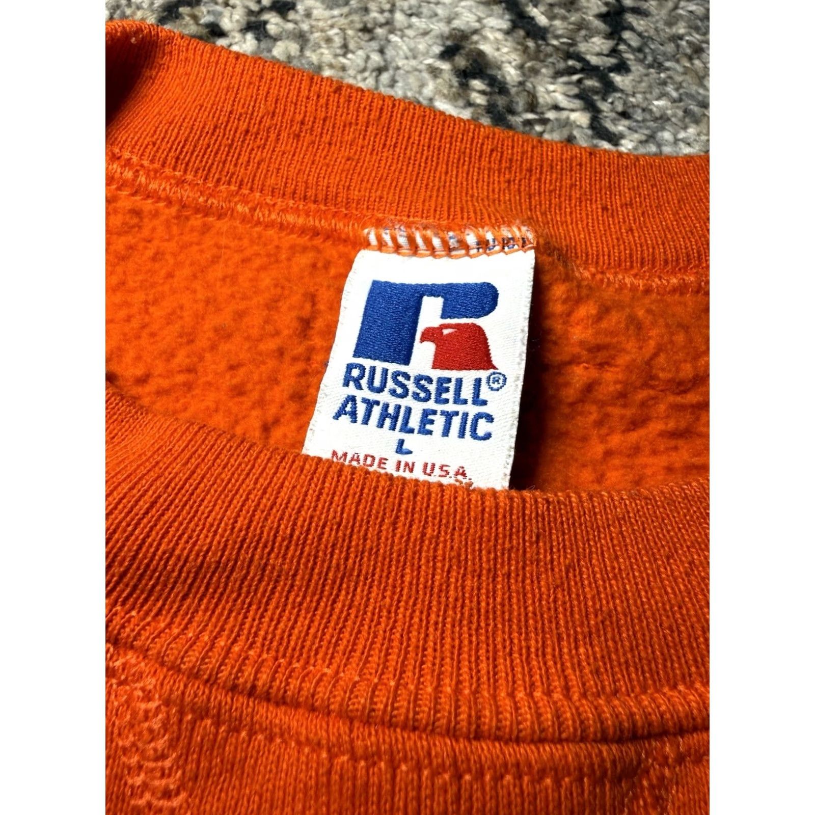 Russell Athletic VINTAGE Clemson Tigers Sweatshirt Russell Athletic Crewneck 90s Made USA Large Mens Orange Size US L / EU 52-54 / 3 - 3 Thumbnail