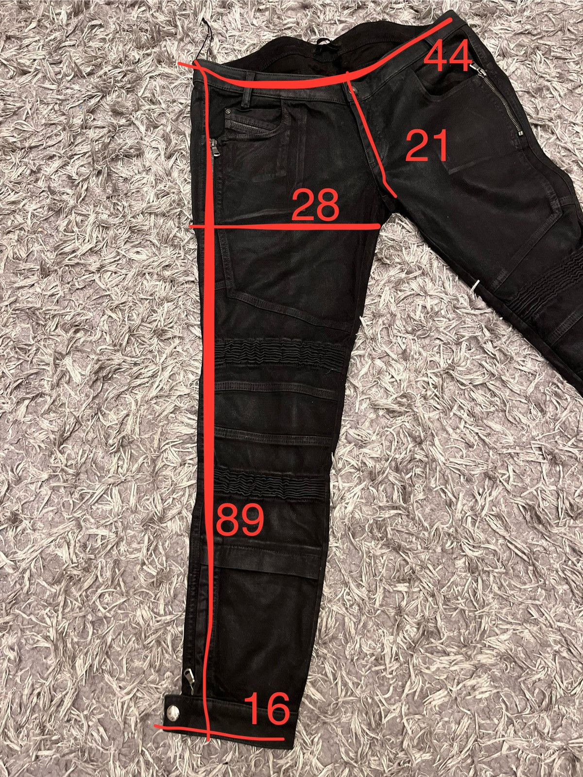 パンツ DIESEL BLACK GOLD Archive Cargo Pants Archive avant garde waxed biker pants diesel black gold