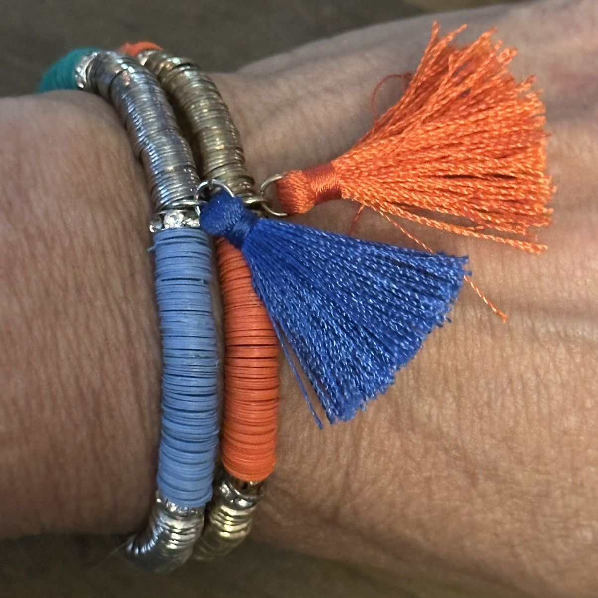 Other Bohemian Heishi bead tassel stretch bracelets Size ONE SIZE - 3 Thumbnail
