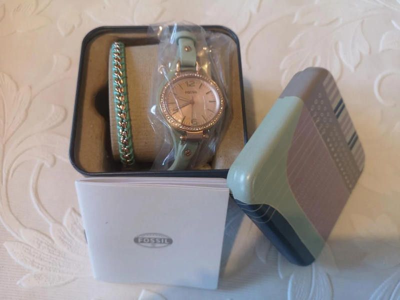 Fossil fossil green strap come with bracelet watch set Size ONE SIZE - 6 Thumbnail