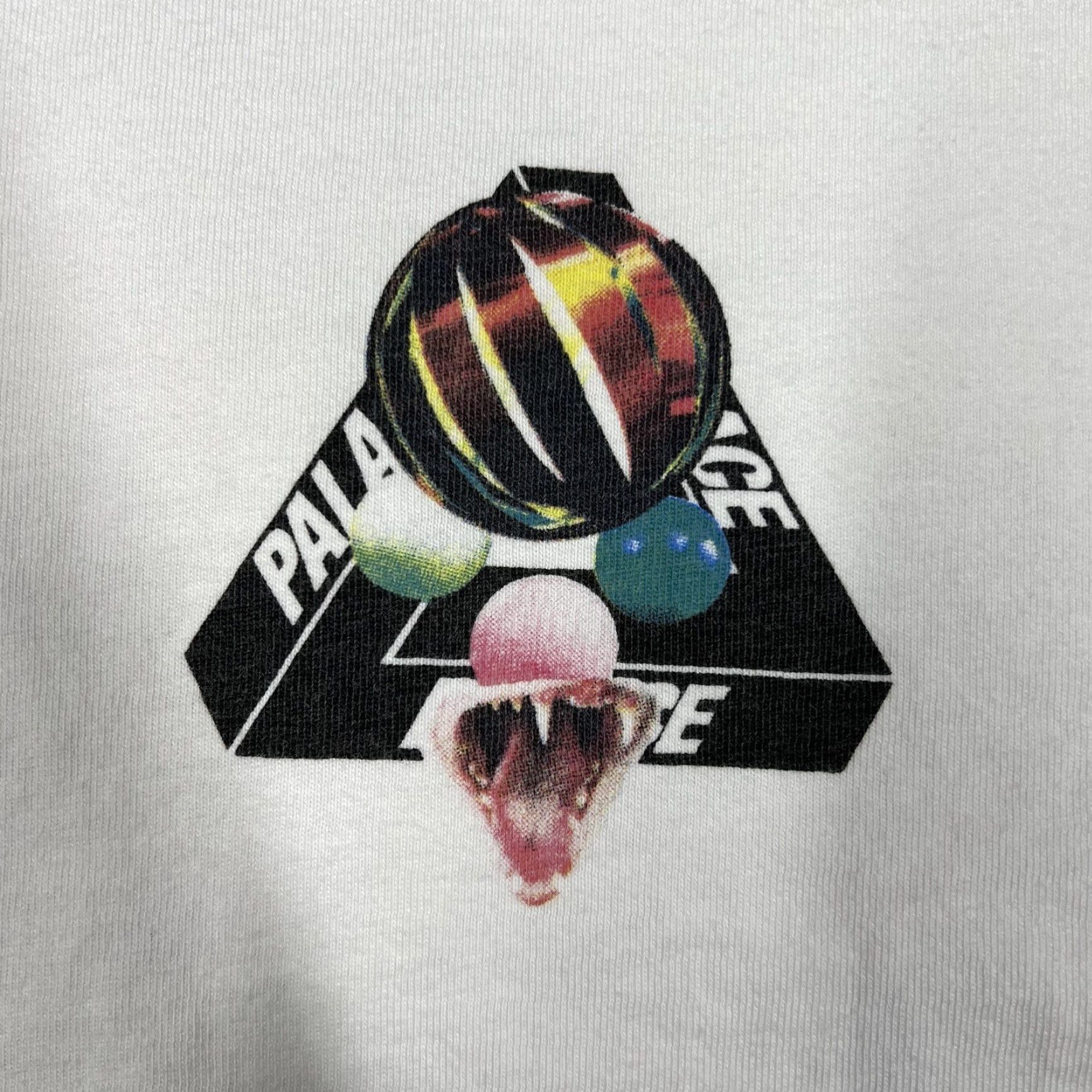 Palace Palace Skateboards White Long Sleeve T-Shirt SS18 Snake Logo Crew Neck Men XL Shirt Size US XL / EU 56 / 4 - 2 Thumbnail