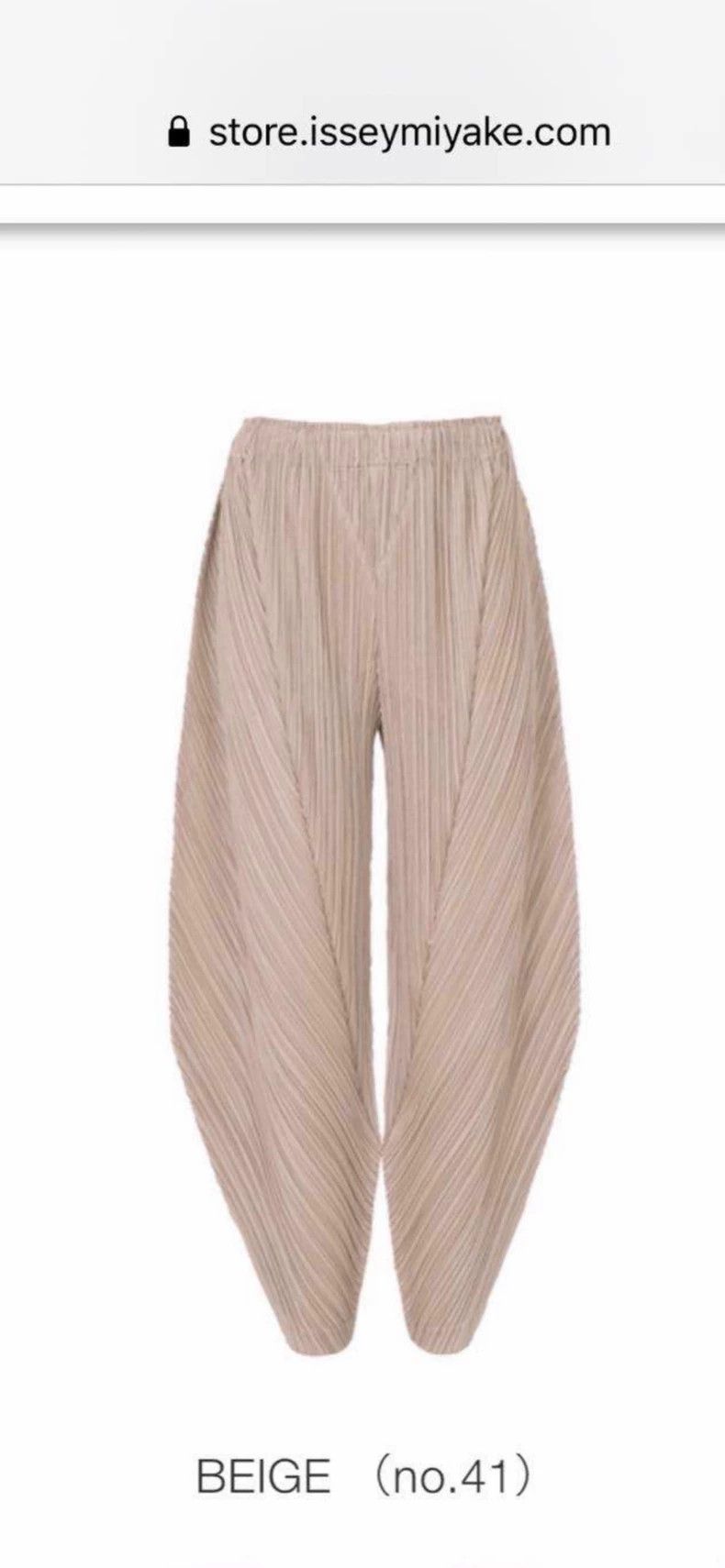 Issey Miyake Issey Miyake size:1 Moonlight golden divine pants Size 31" - 1 Thumbnail