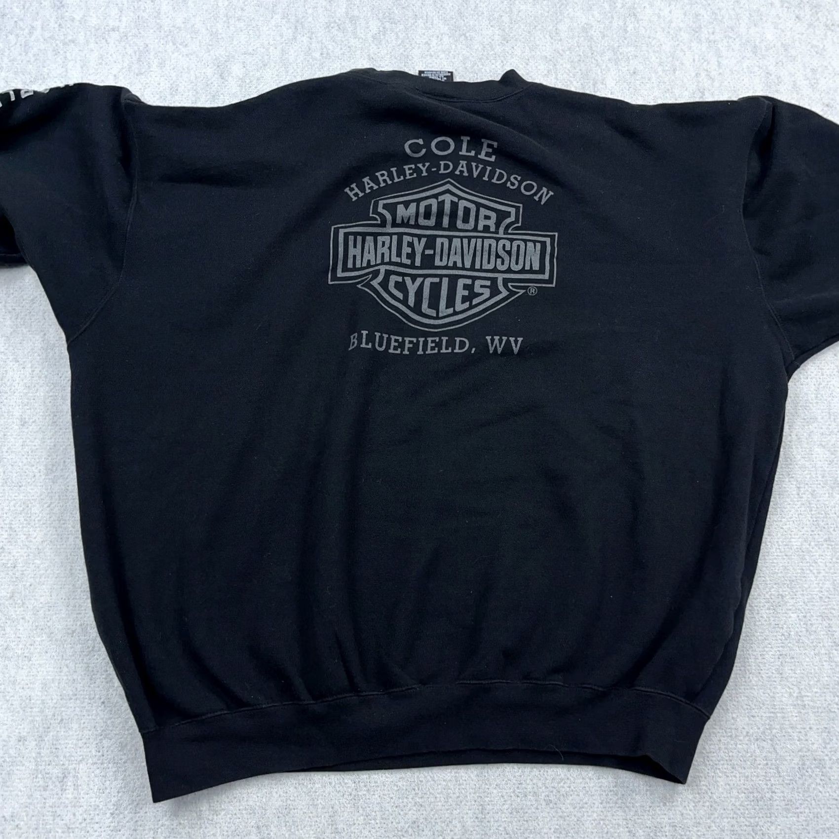 Harley Davidson VINTAGE Harley-Davidson Sweatshirt Men 2XL Black Crewneck Long Sleeve Pullover H-D Logo Embroidered 90s Classic Size US XXL / EU 58 / 5 - 6 Thumbnail