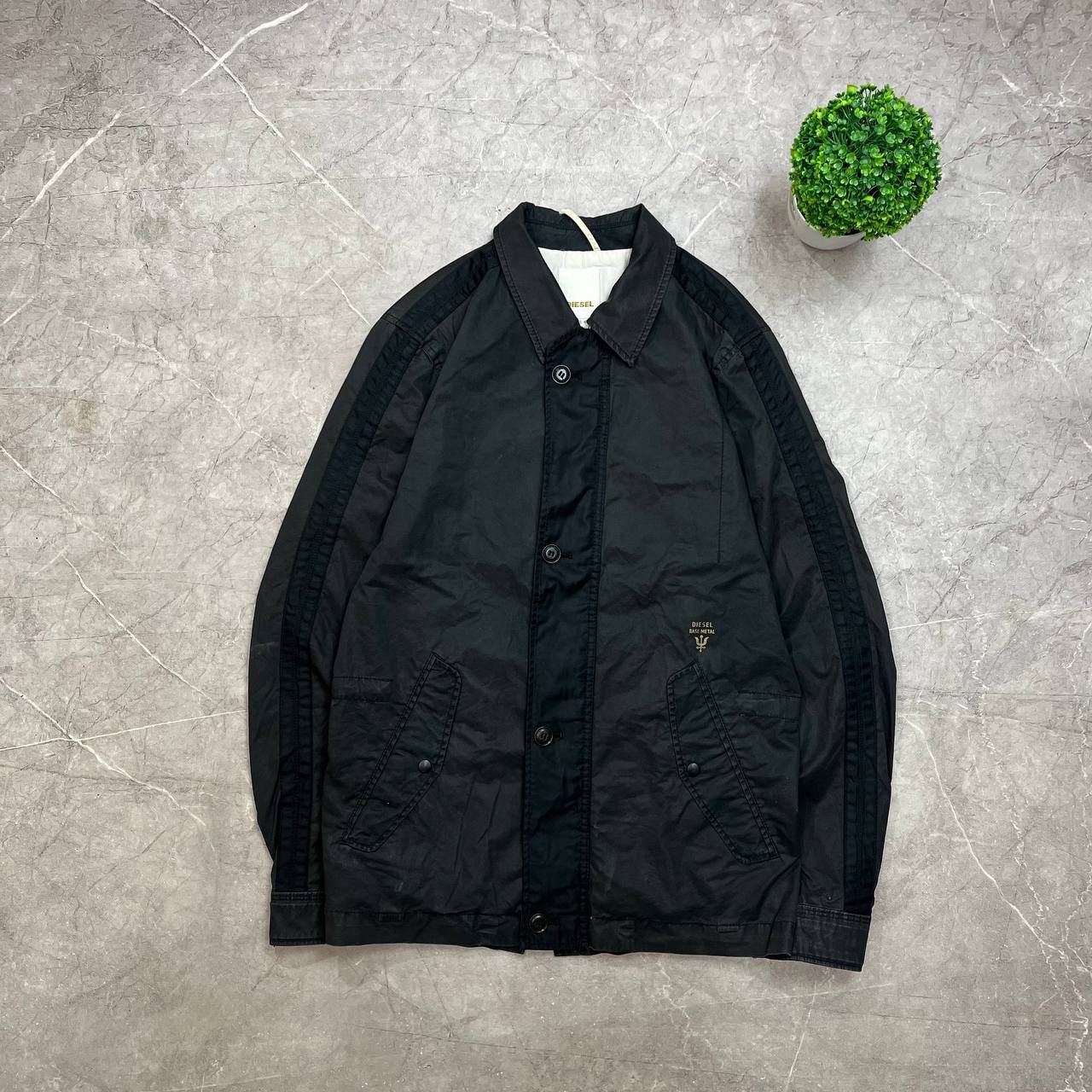 Diesel Vintage Diesel Base Metal Jacket Tapered Bomber Jacket Size US M / EU 48-50 / 2 - 1 Thumbnail