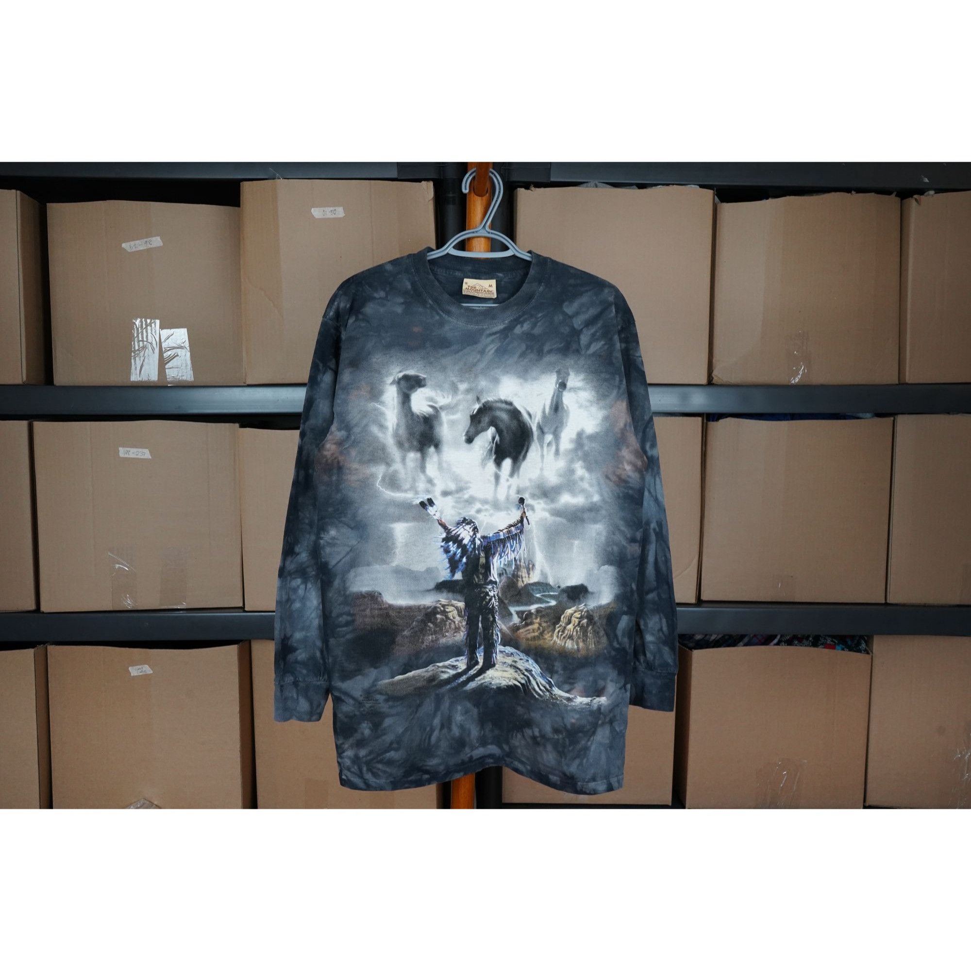 The Mountain The Mountain Native Indian Long Sleeve Te - Men's M - #300 Size US M / EU 48-50 / 2 - 1 Thumbnail