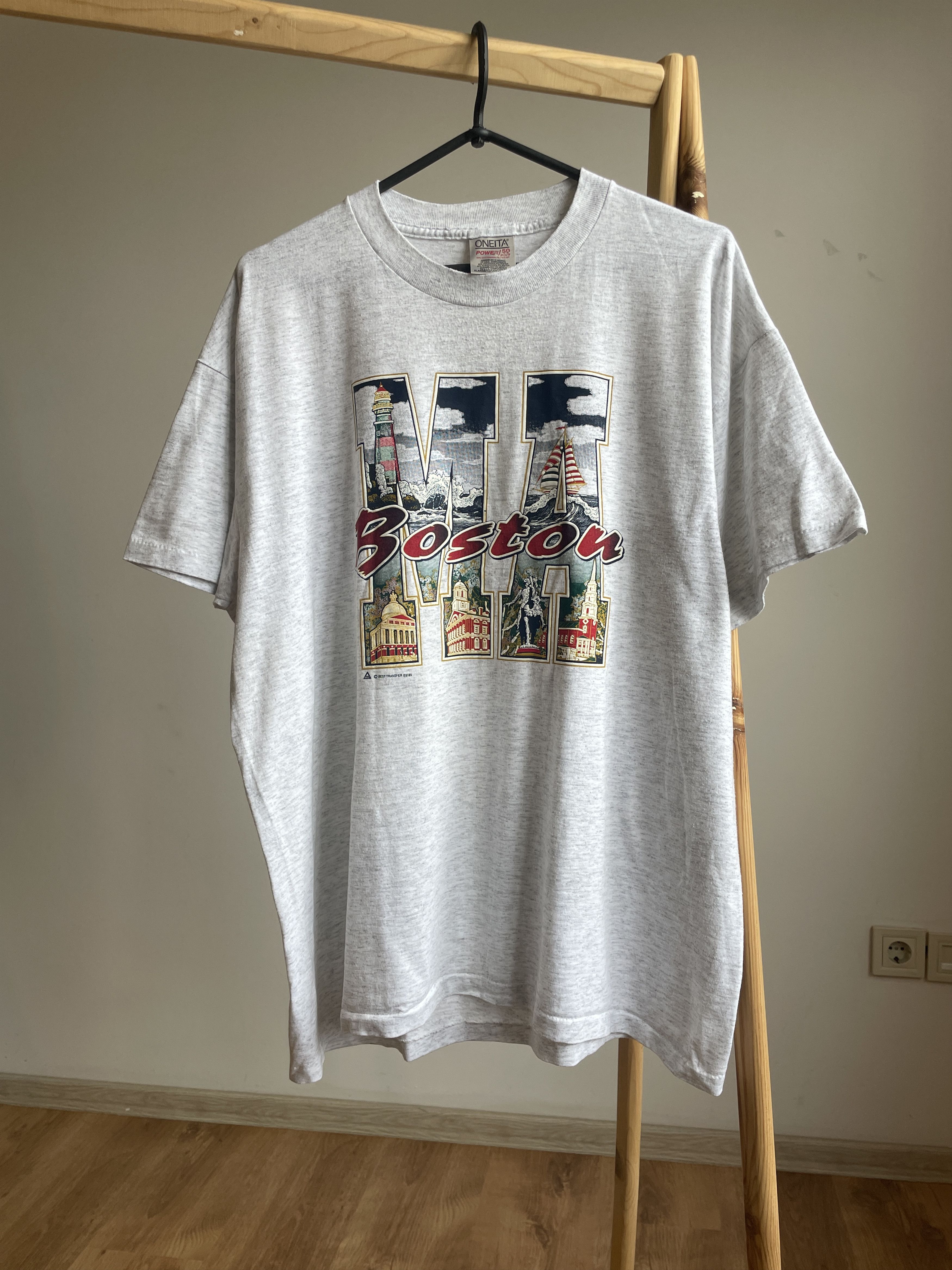 Vintage Boston Vintage 90's Single Stitch T-Shirt Size XL Size US XL / EU 56 / 4 - 1 Thumbnail
