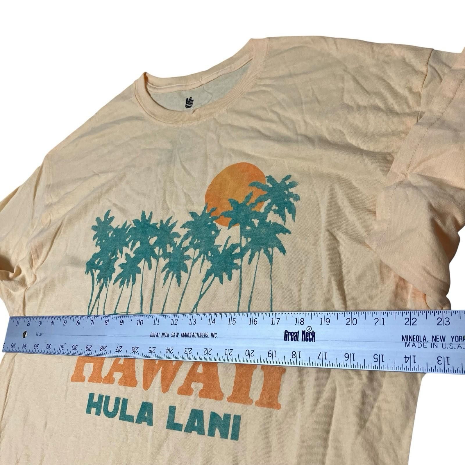 Junk Food Junk Food T-Shirt Mens L Yellow Hawaii Tropical Palm Trees Size US L / EU 52-54 / 3 - 5 Thumbnail